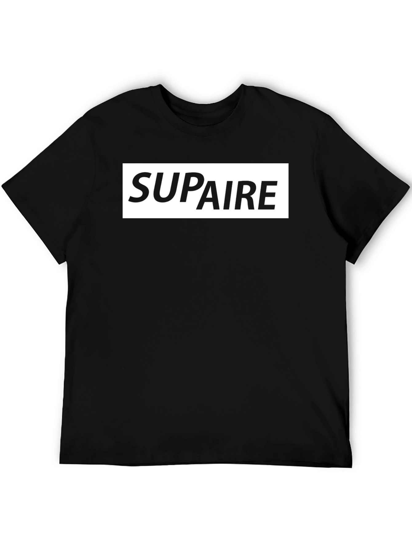 Supaire Graphic Print Black T-Shirt