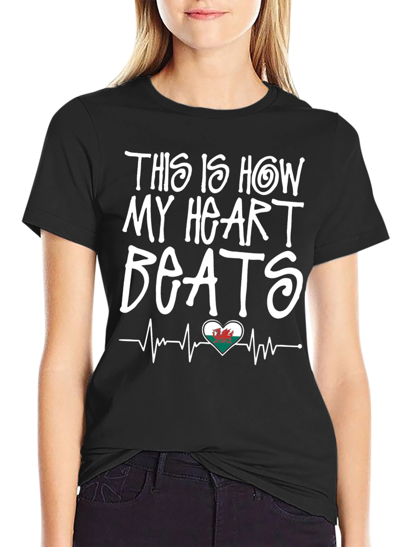 This is How My Heart Beats Wales T-Shirt