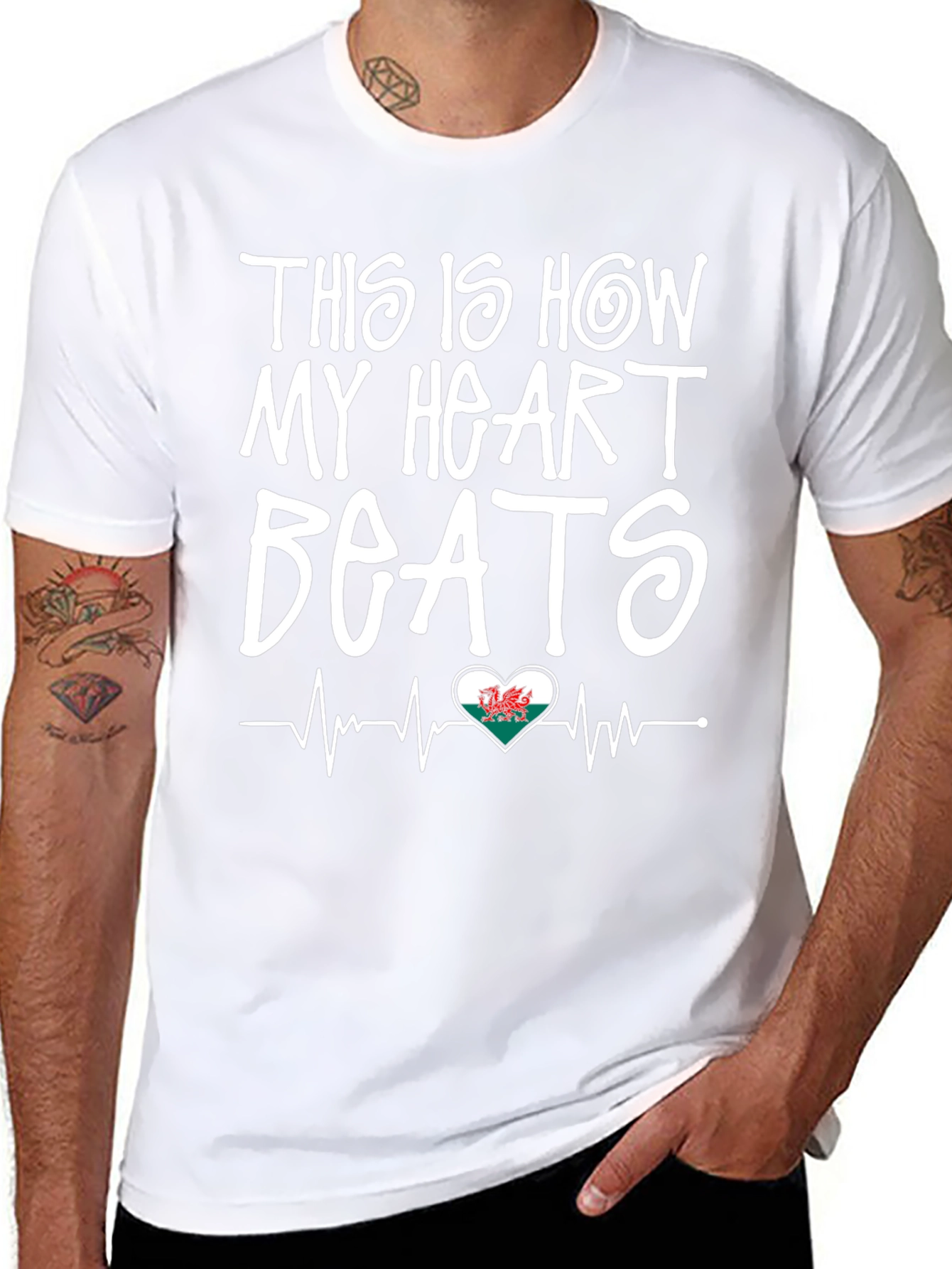 This is How My Heart Beats Wales T-Shirt