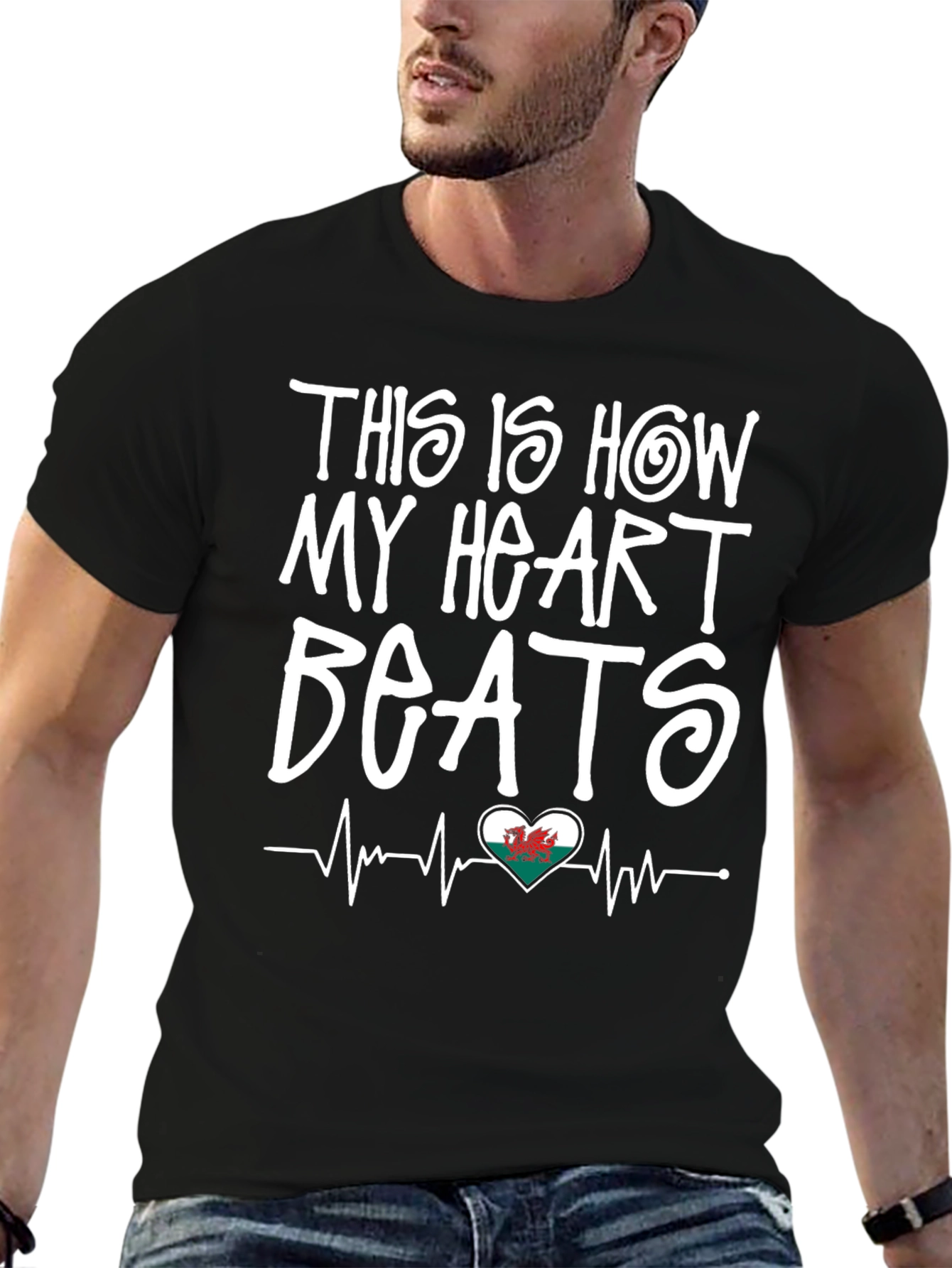 This is How My Heart Beats Wales T-Shirt