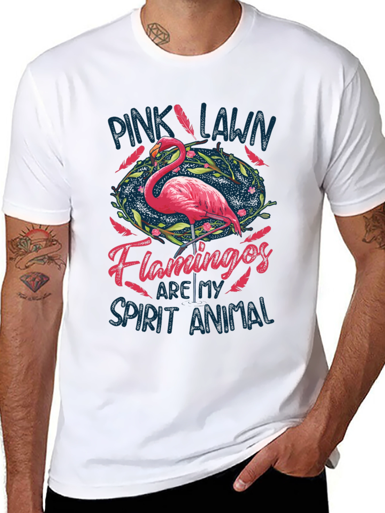 Pink Lawn Flamingos T-Shirt