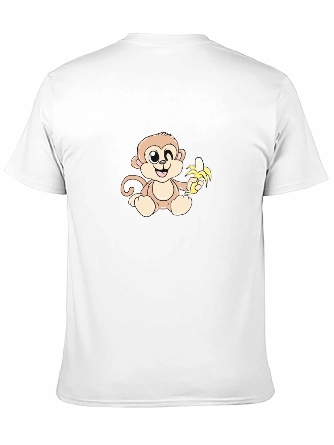 Monkey With Banana Graphic T-Shirt