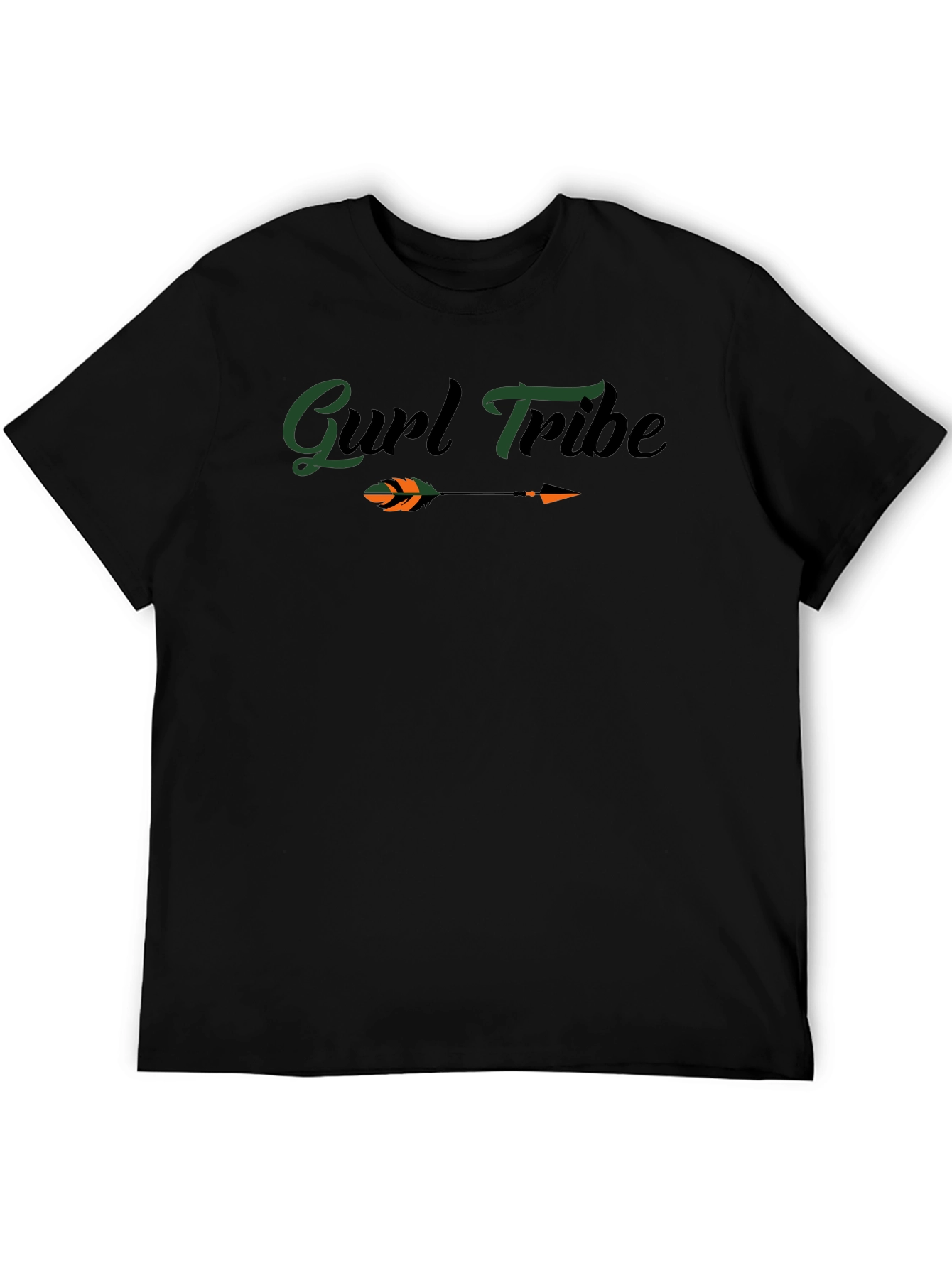 Gurl Tribe Arrow Graphic T-Shirt - Black