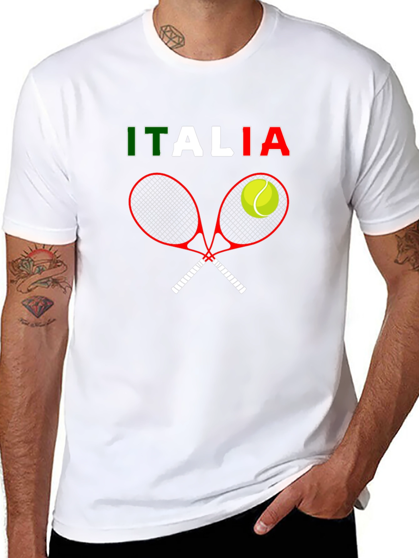 Italia Tennis T-Shirt - Fun Graphic Tee