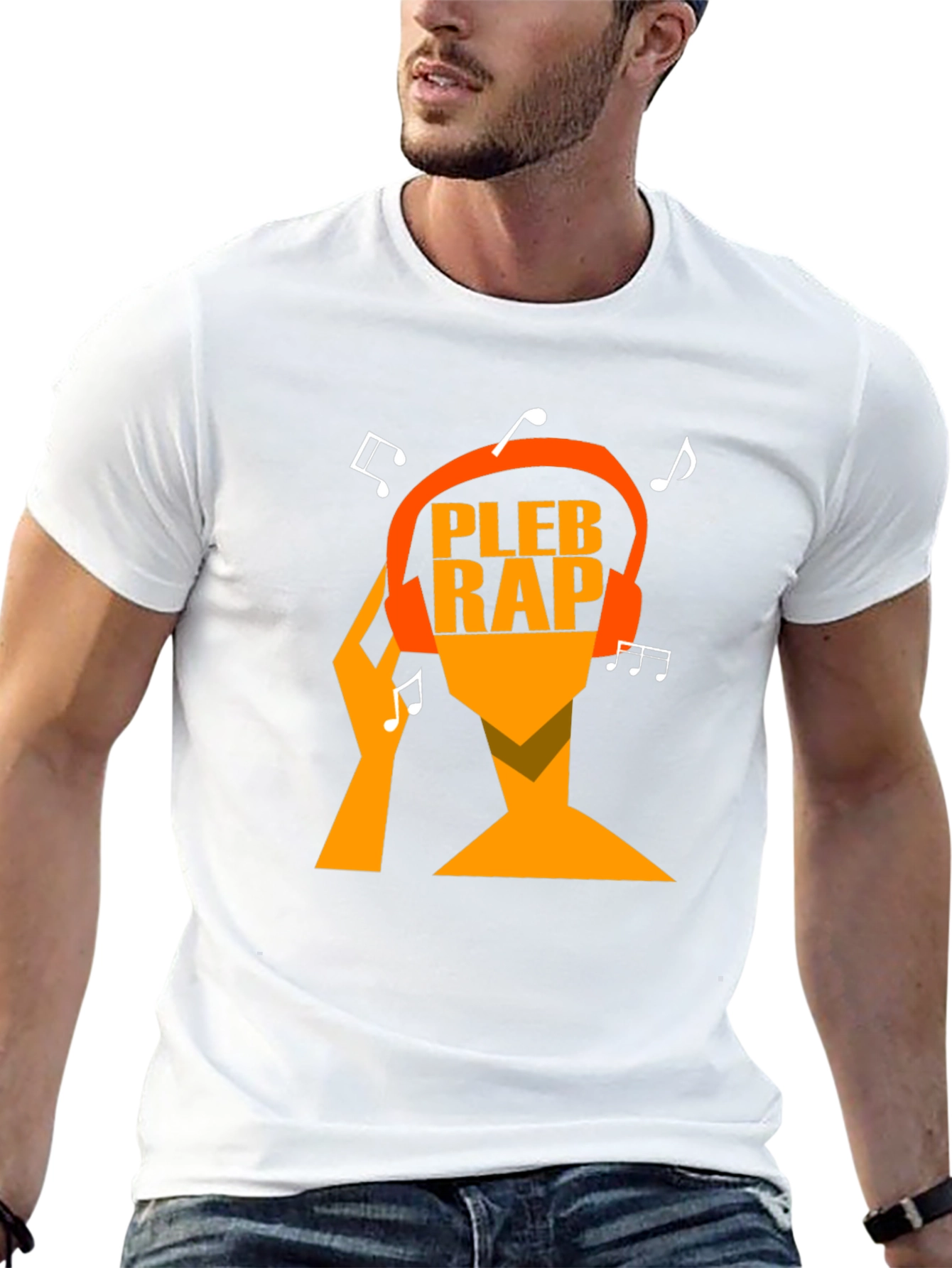 Pleb Rap Graphic Tee - Black Cotton T-Shirt