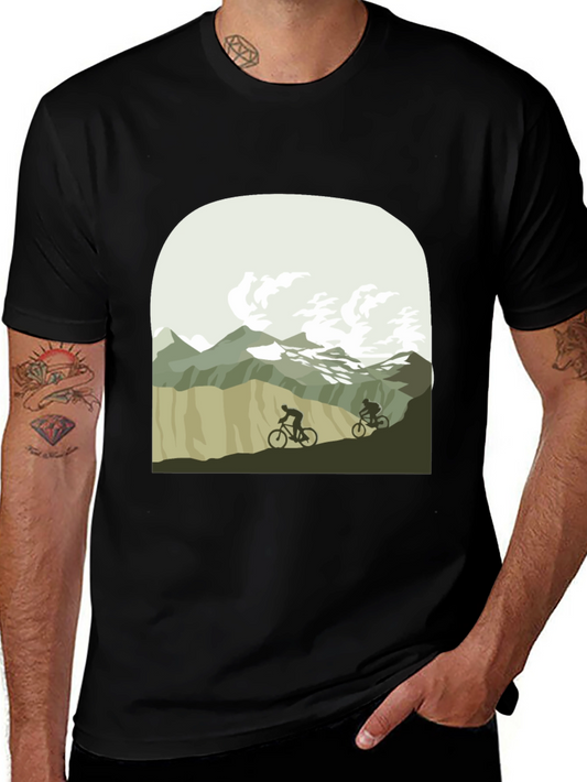 Mountain Biking T-Shirt - Nature Adventure Tee