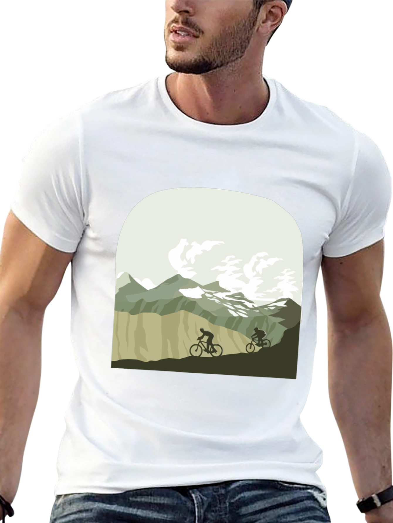 Mountain Biking T-Shirt - Nature Adventure Tee