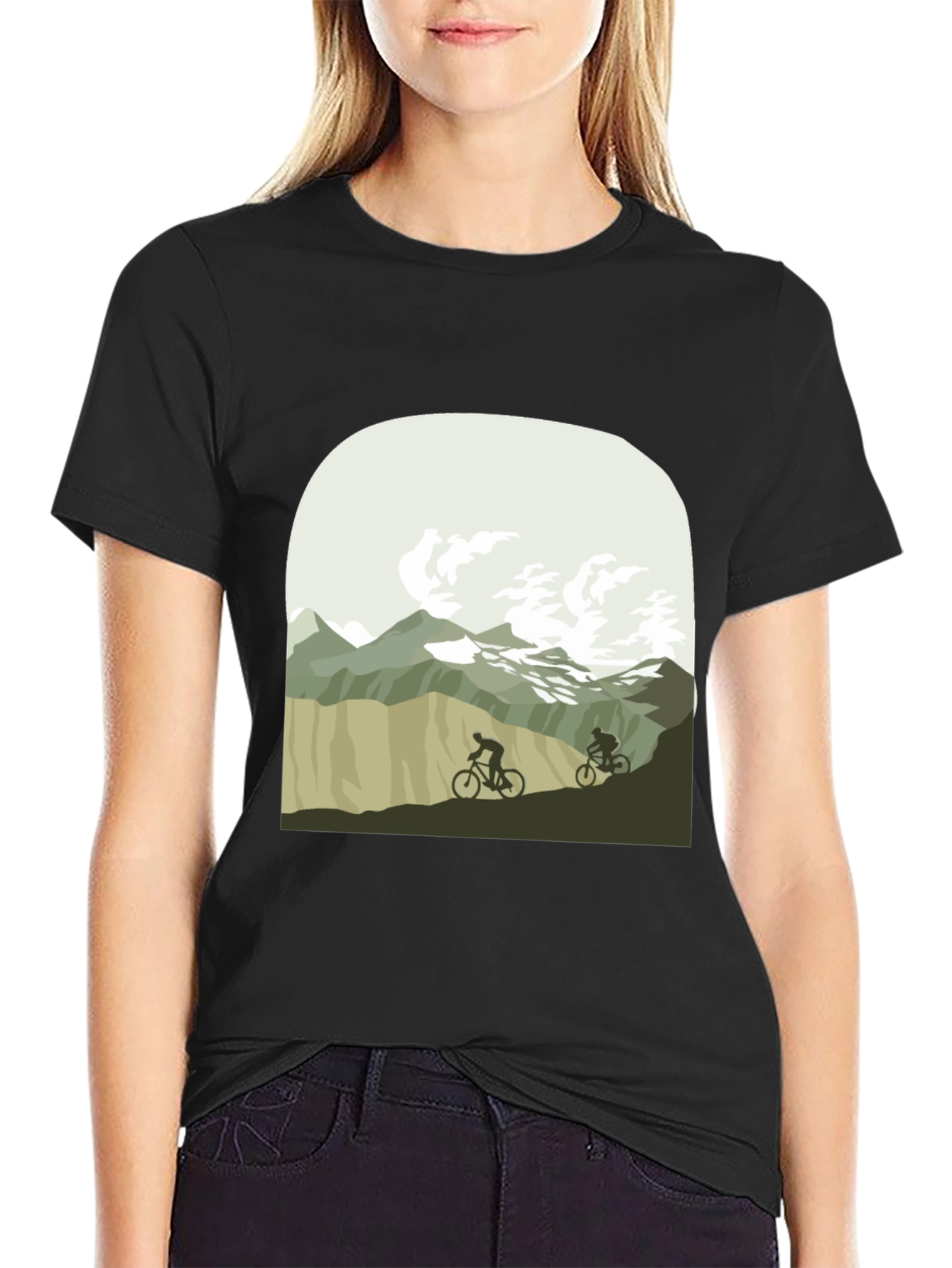 Mountain Biking T-Shirt - Nature Adventure Tee