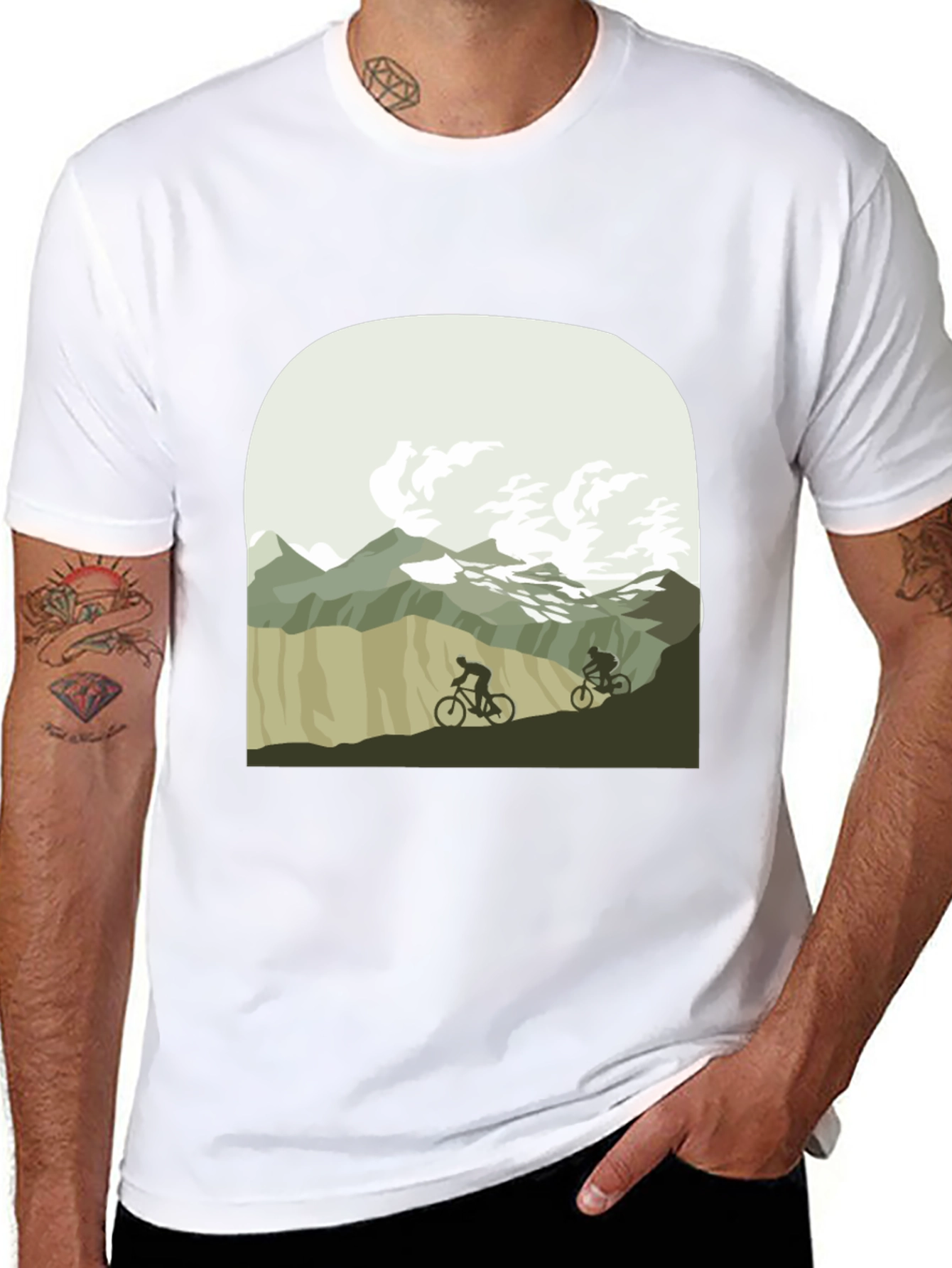 Mountain Biking T-Shirt - Nature Adventure Tee