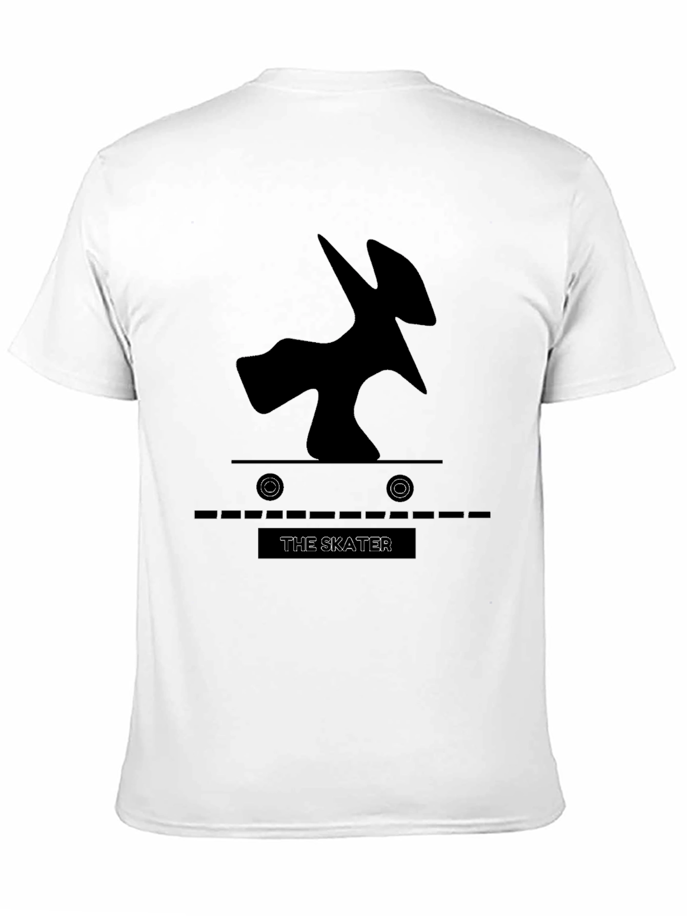 The Skater Tee - Black Graphic T-Shirt