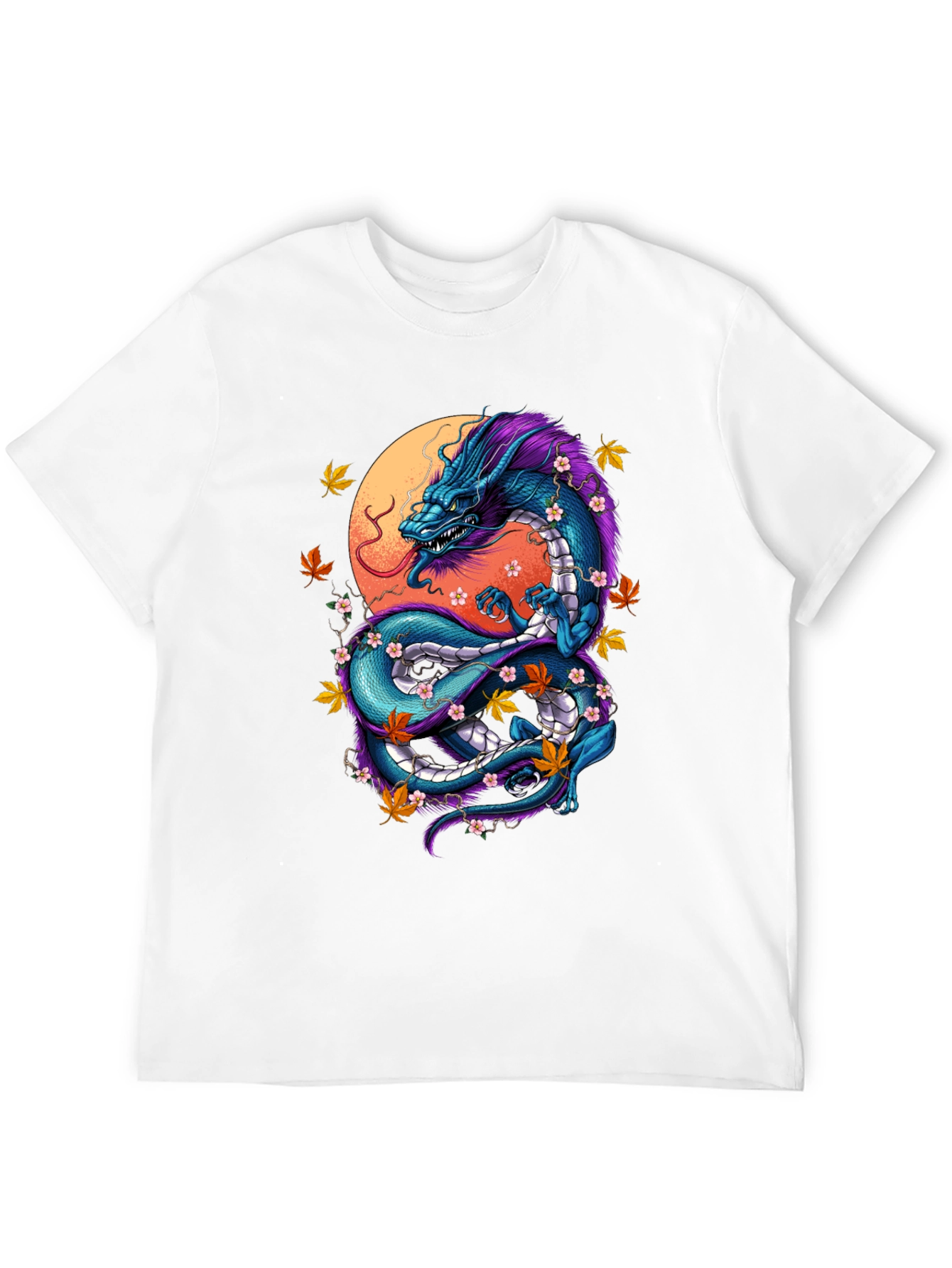 Dragon Graphic Tee - Artistic Black T-Shirt
