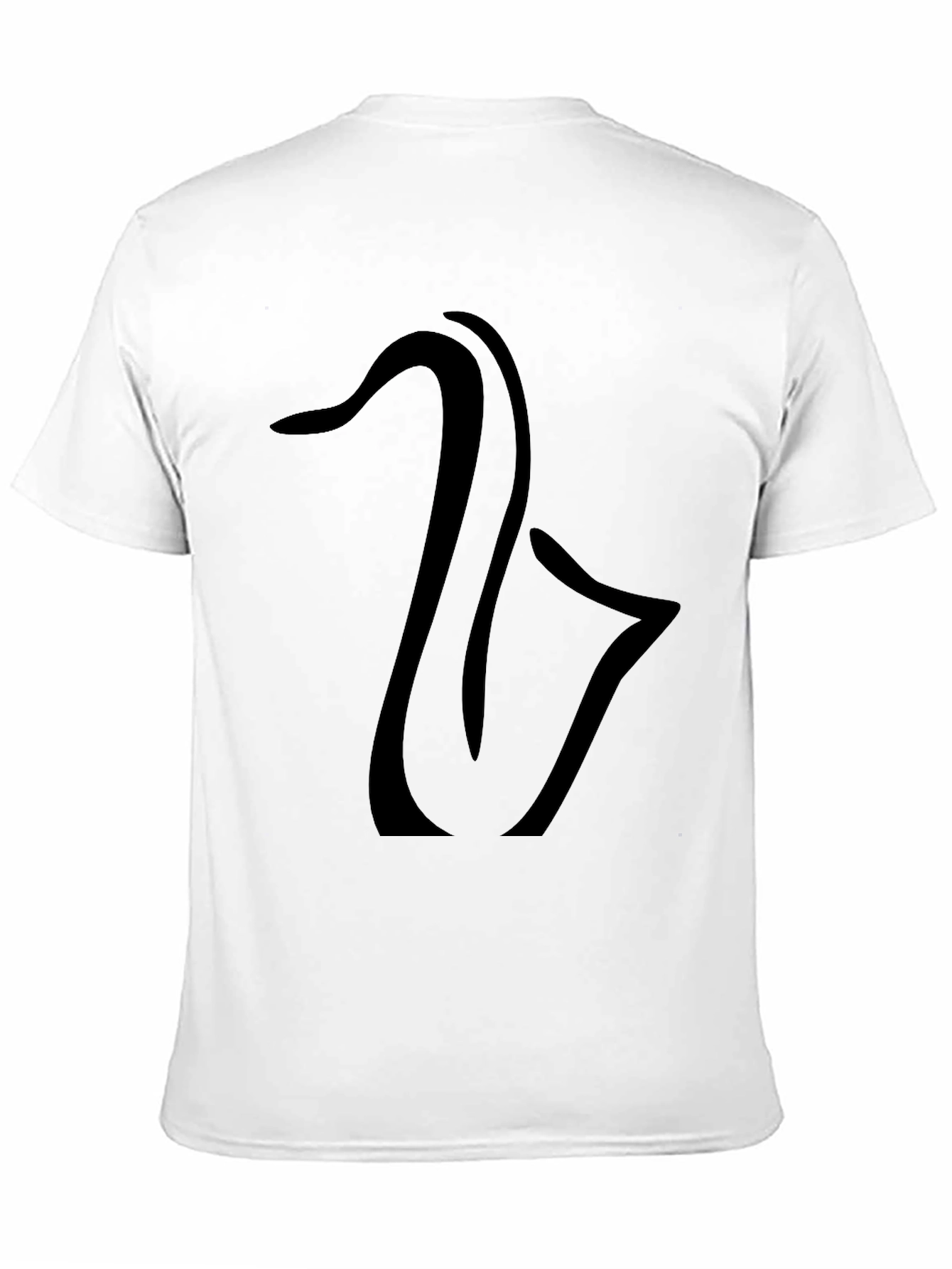 Saxophone Graphic Black T-Shirt - Music Lover Tee