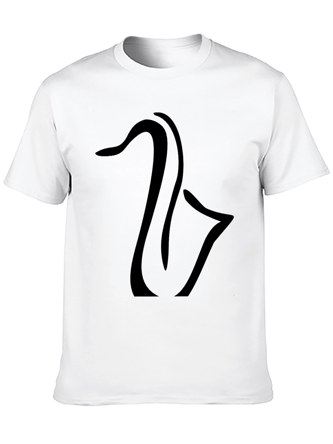 Saxophone Graphic Black T-Shirt - Music Lover Tee
