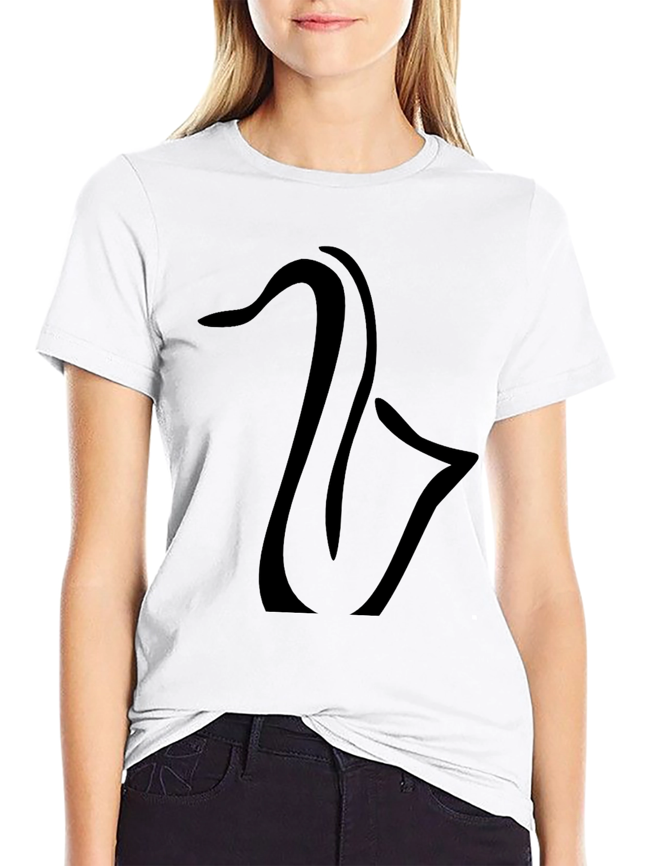 Saxophone Graphic Black T-Shirt - Music Lover Tee