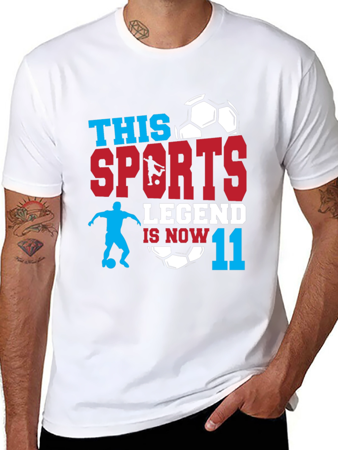 Sports Legend Soccer Birthday T-Shirt - Age 11