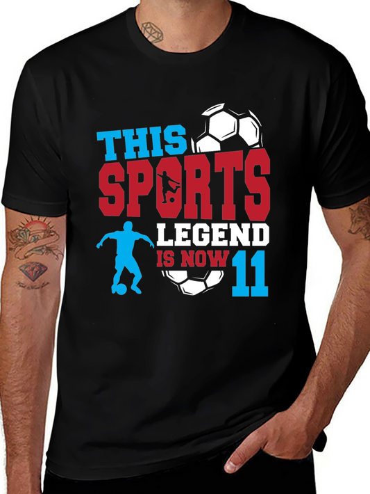 Sports Legend Soccer Birthday T-Shirt - Age 11
