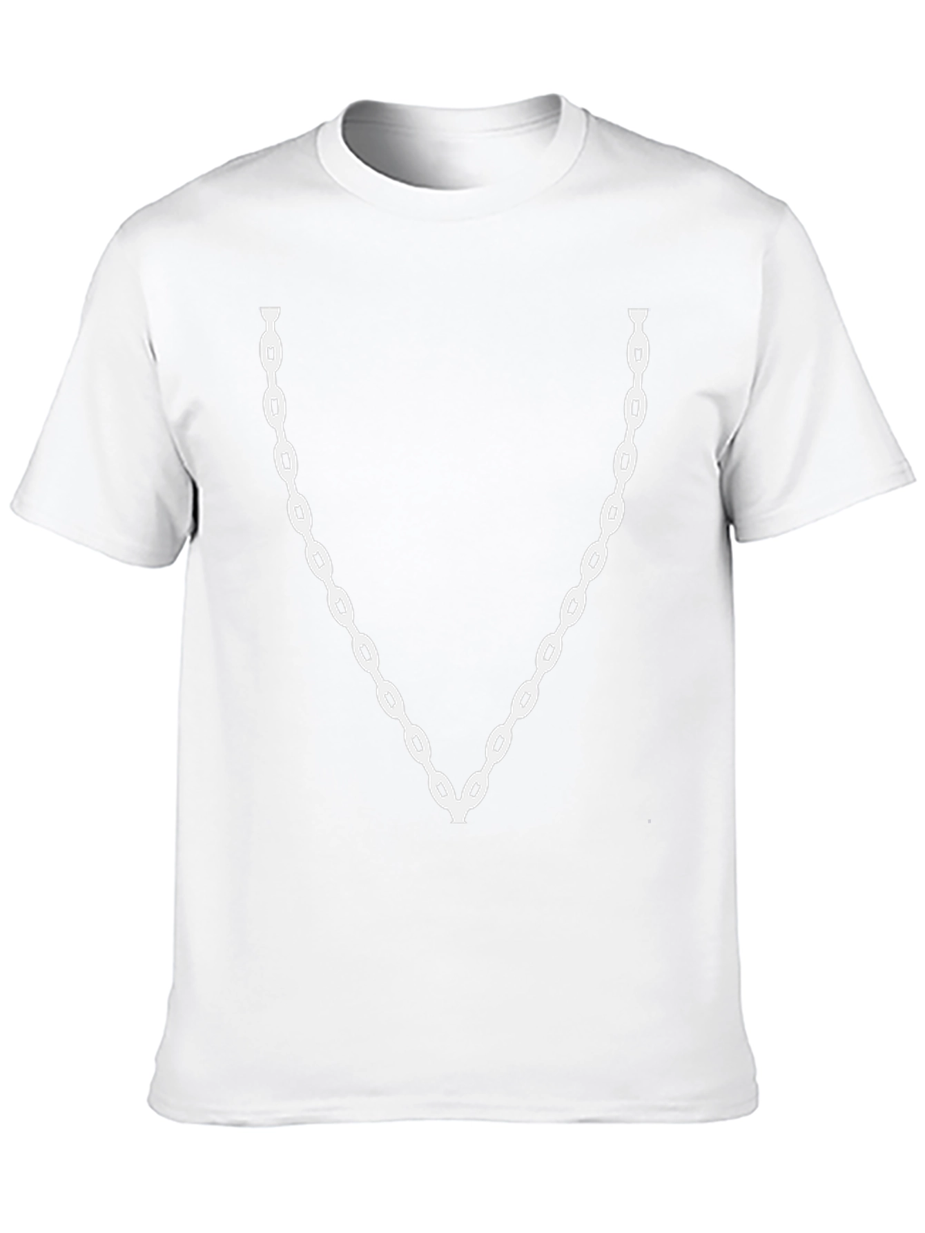 Chain Graphic T-Shirt - Black Casual Tee
