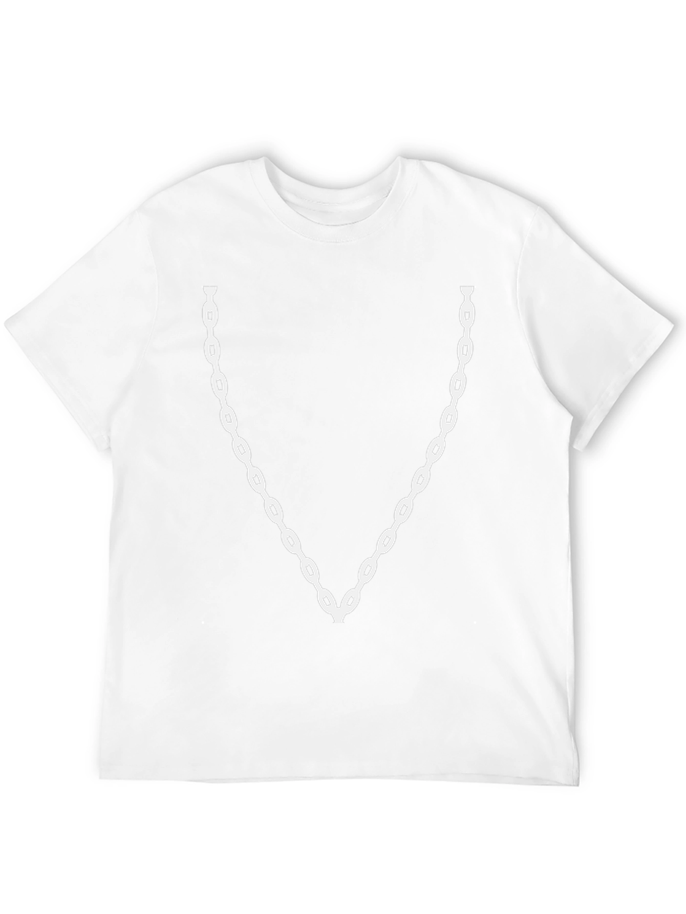 Chain Graphic T-Shirt - Black Casual Tee