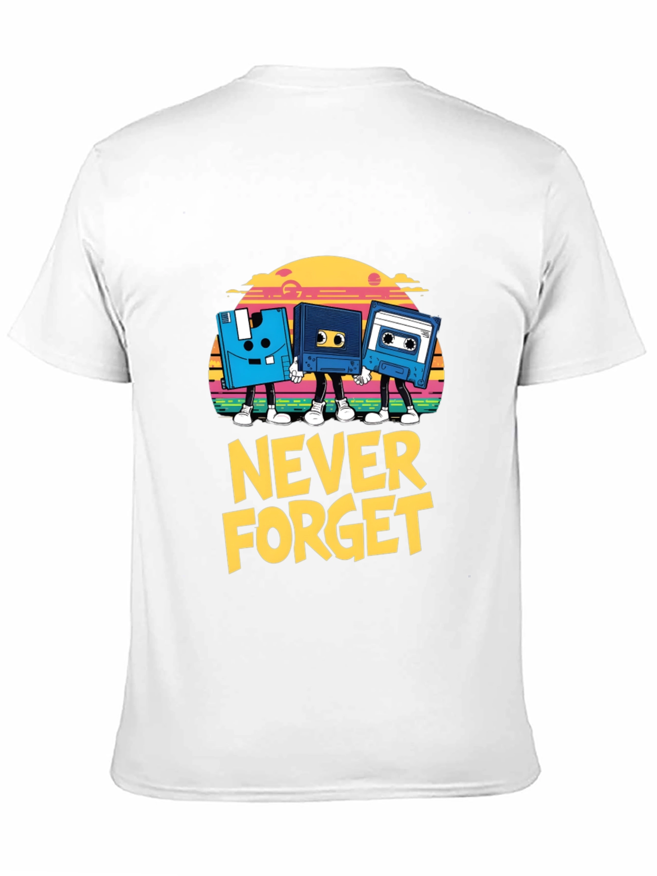 Retro Never Forget Black T-Shirt