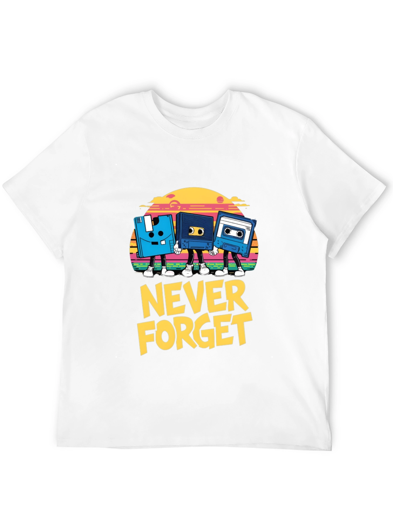 Retro Never Forget Black T-Shirt