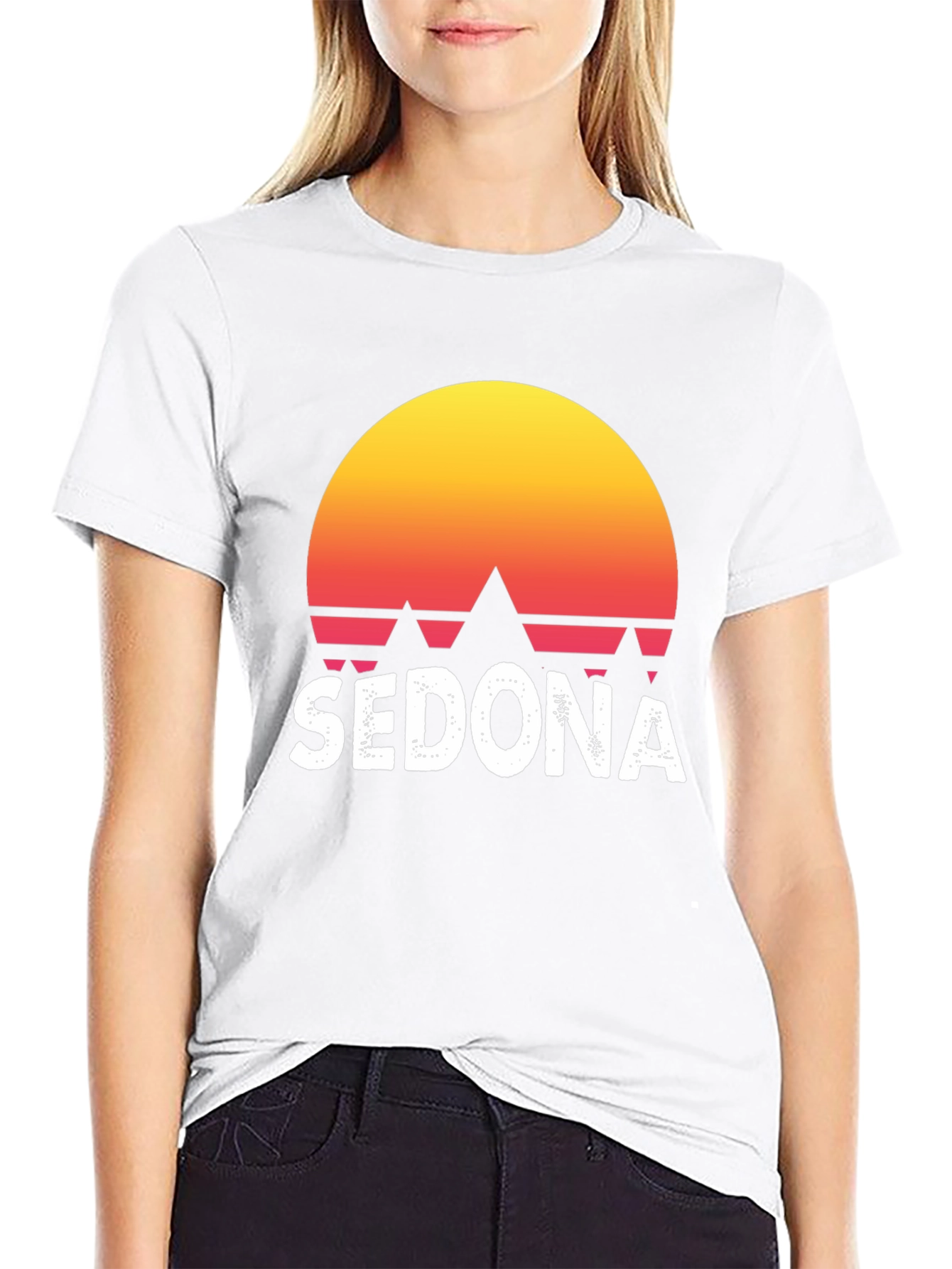 Sedona Sunset Graphic Tee - Retro Style