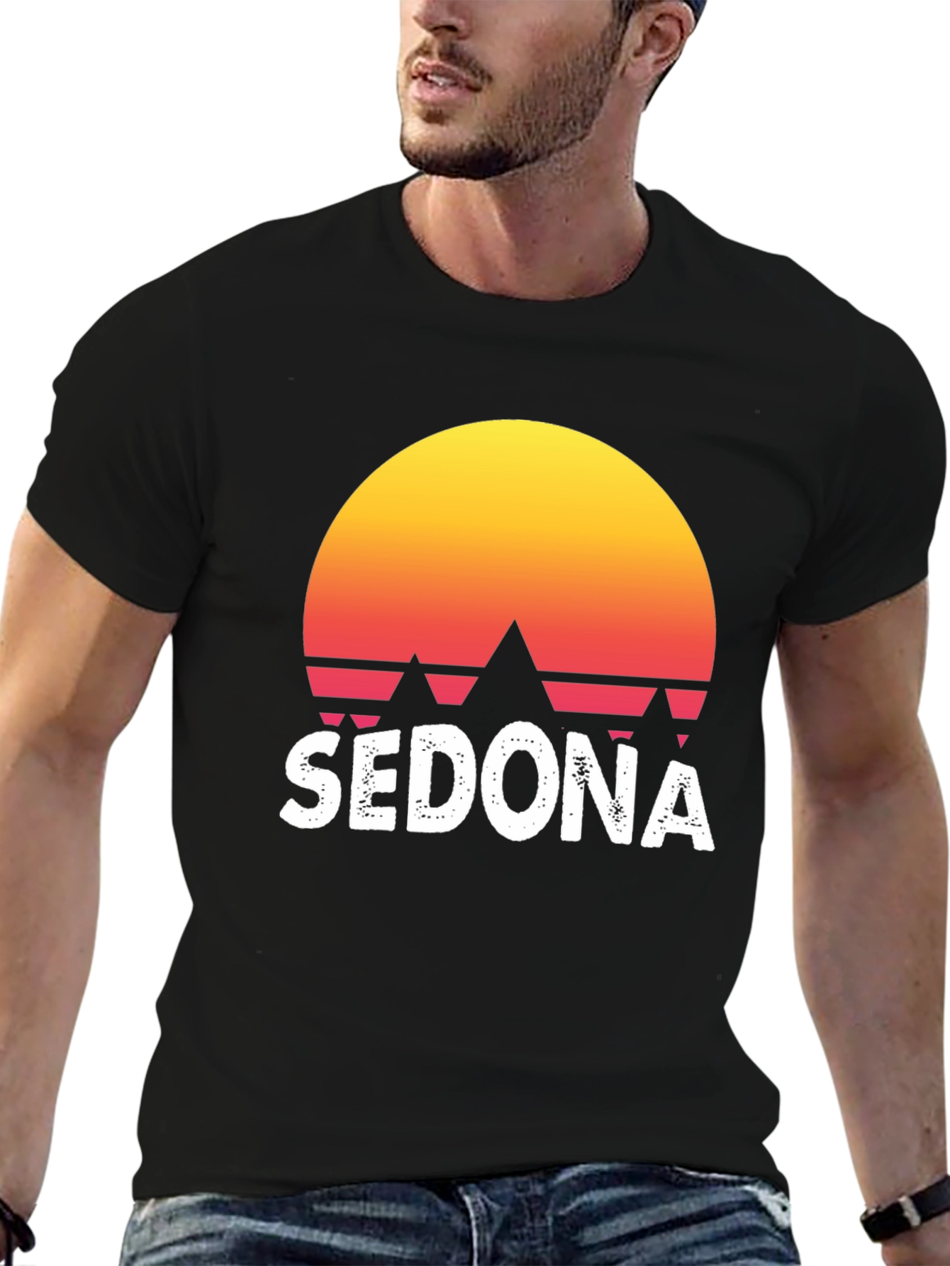 Sedona Sunset Graphic Tee - Retro Style