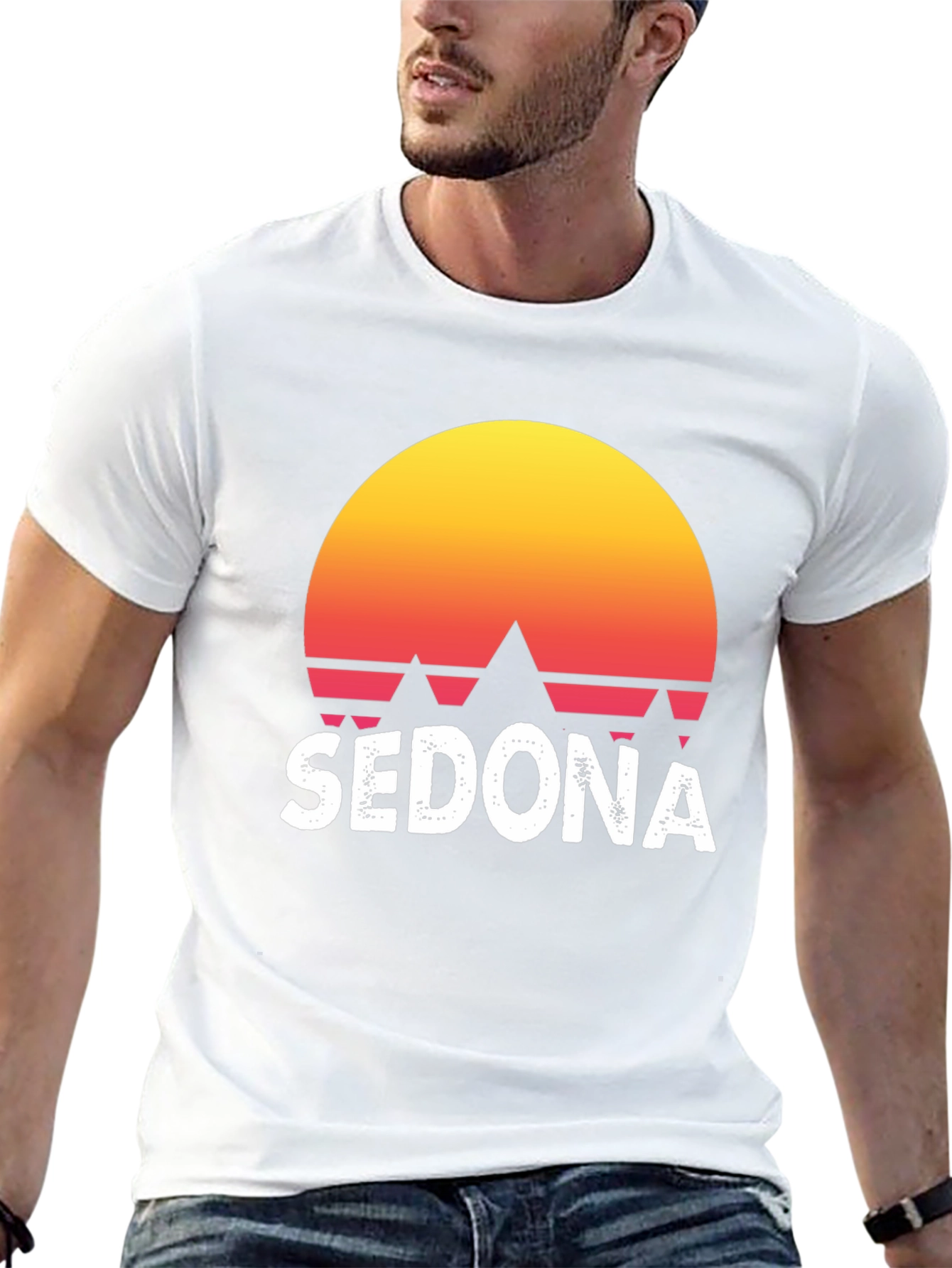 Sedona Sunset Graphic Tee - Retro Style