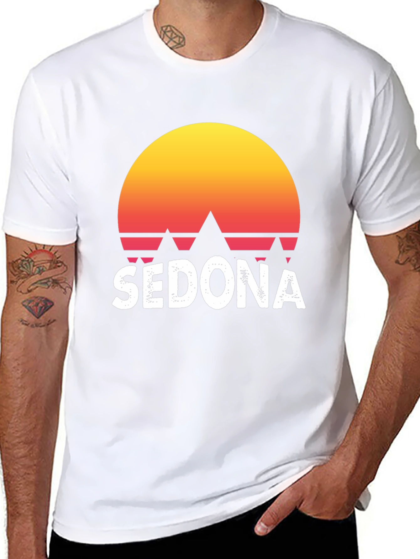 Sedona Sunset Graphic Tee - Retro Style