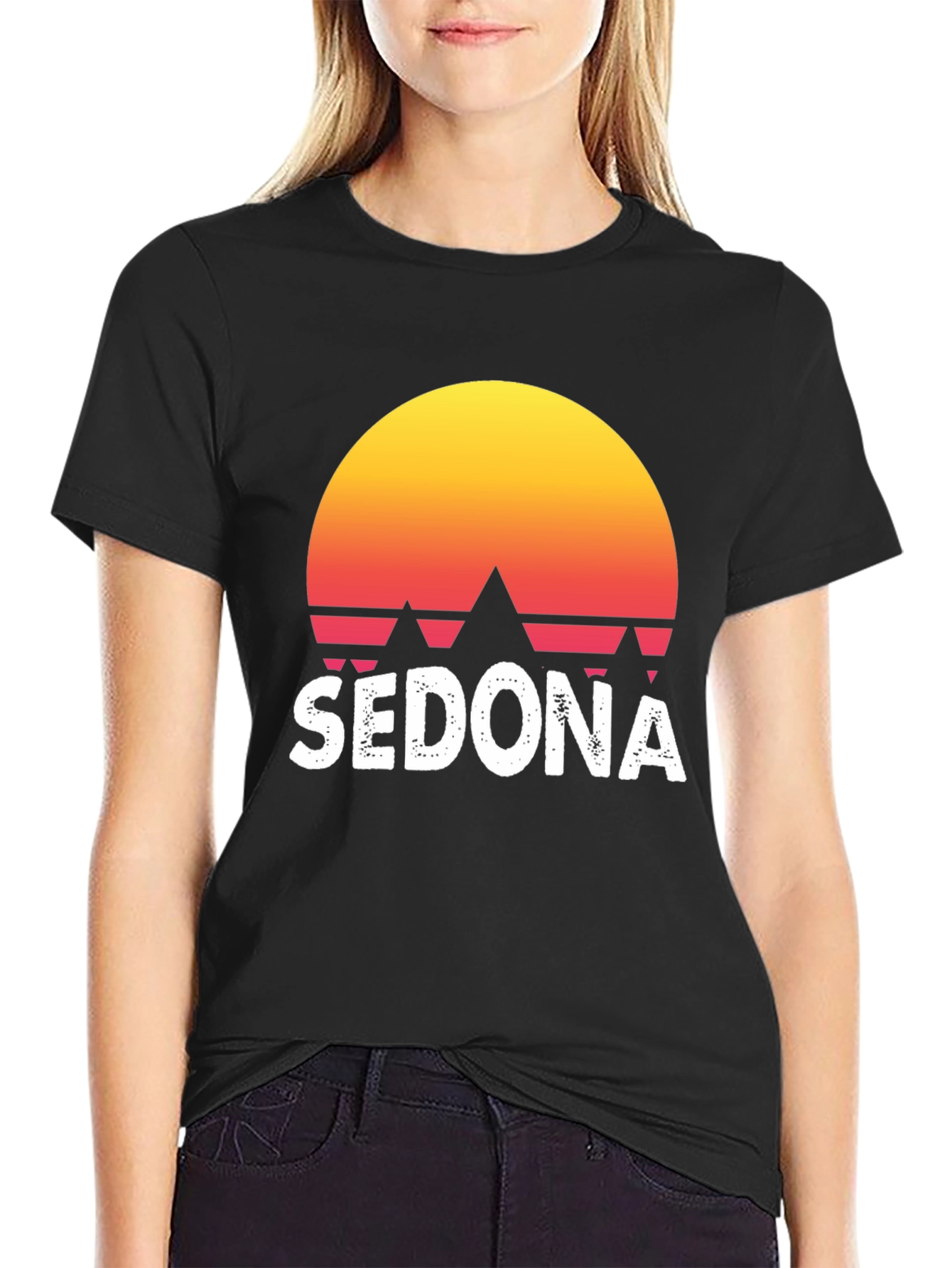 Sedona Sunset Graphic Tee - Retro Style