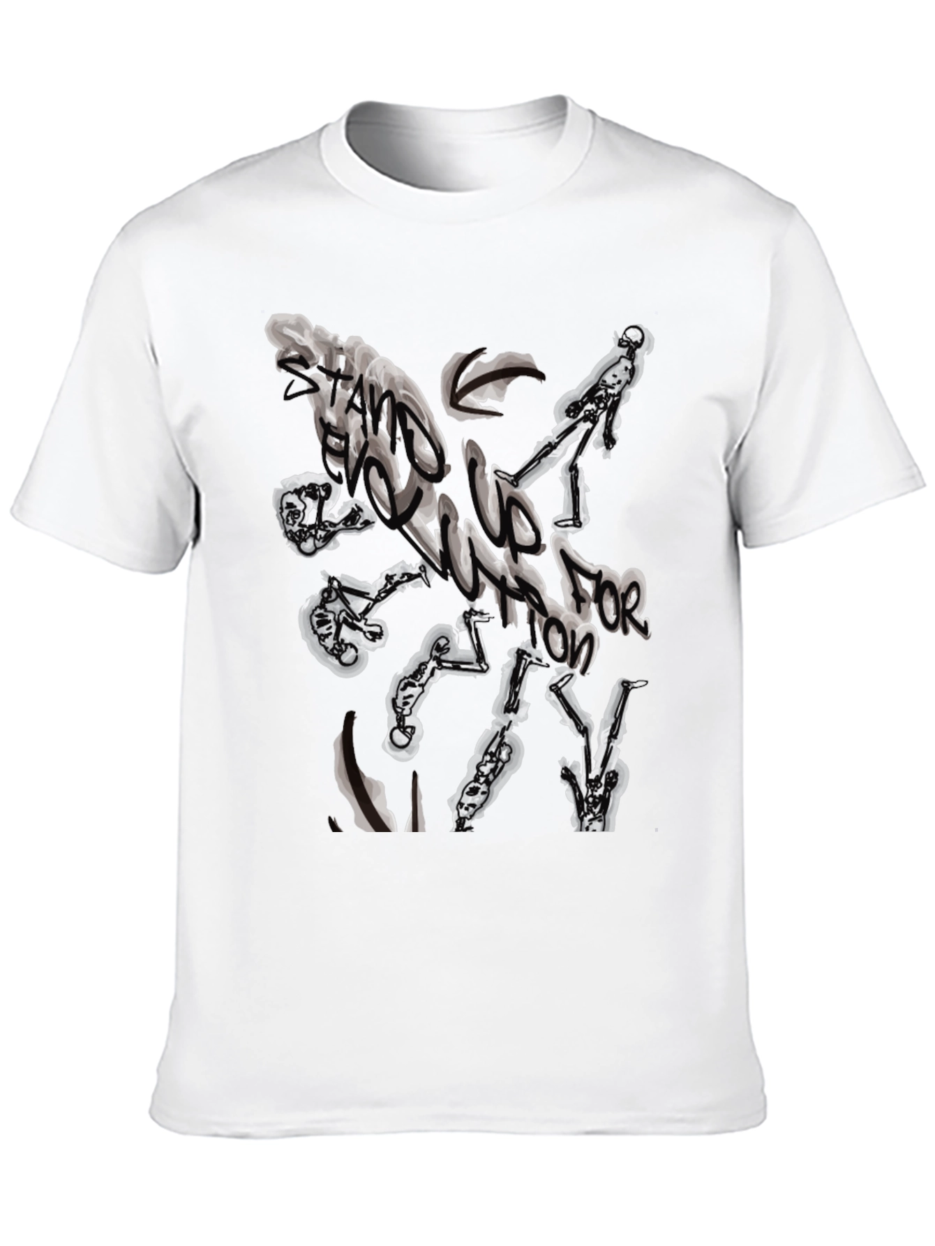 Abstract Graphic Black T-Shirt for Men