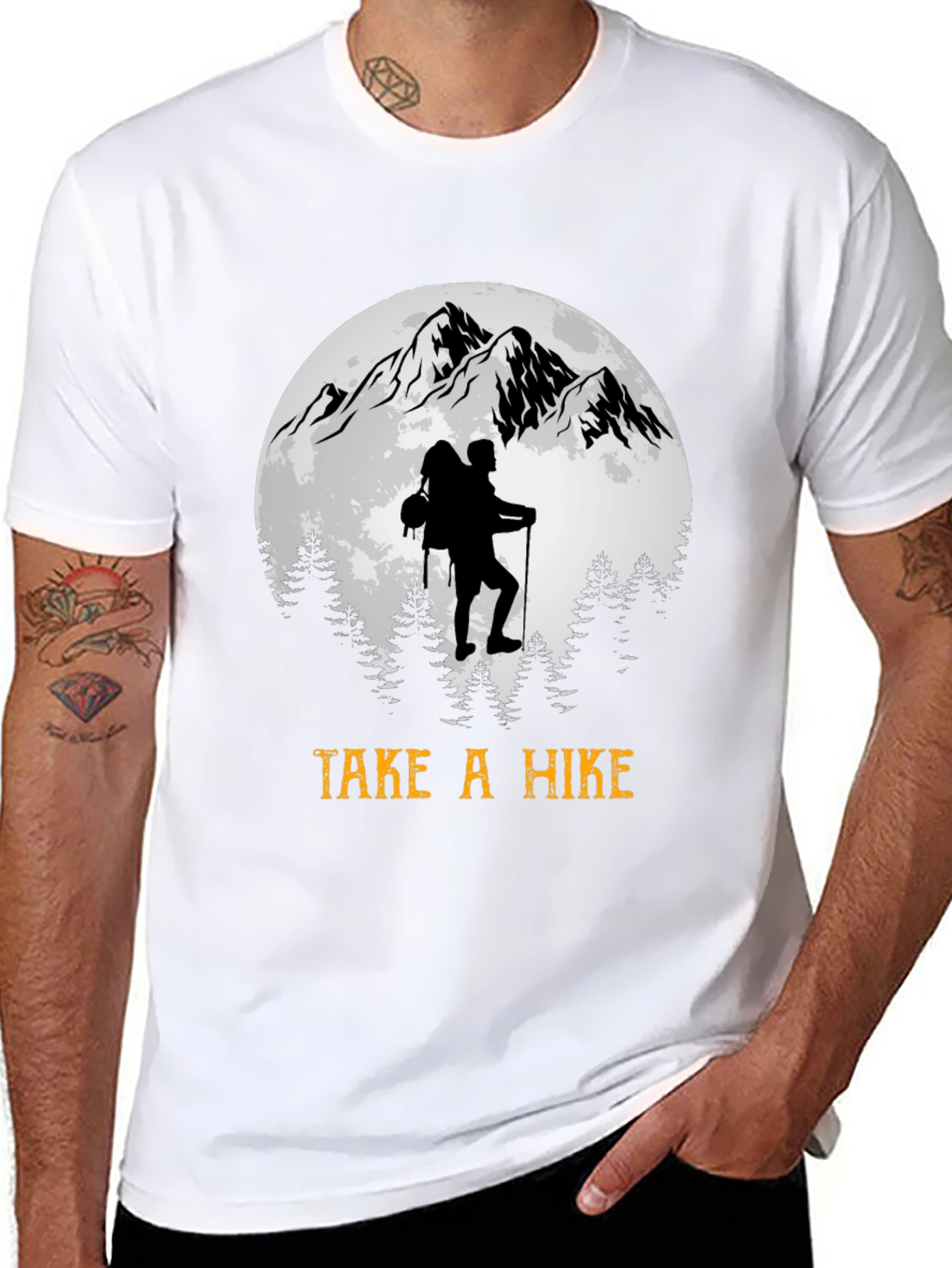 Take a Hike Mountain Scene T-Shirt