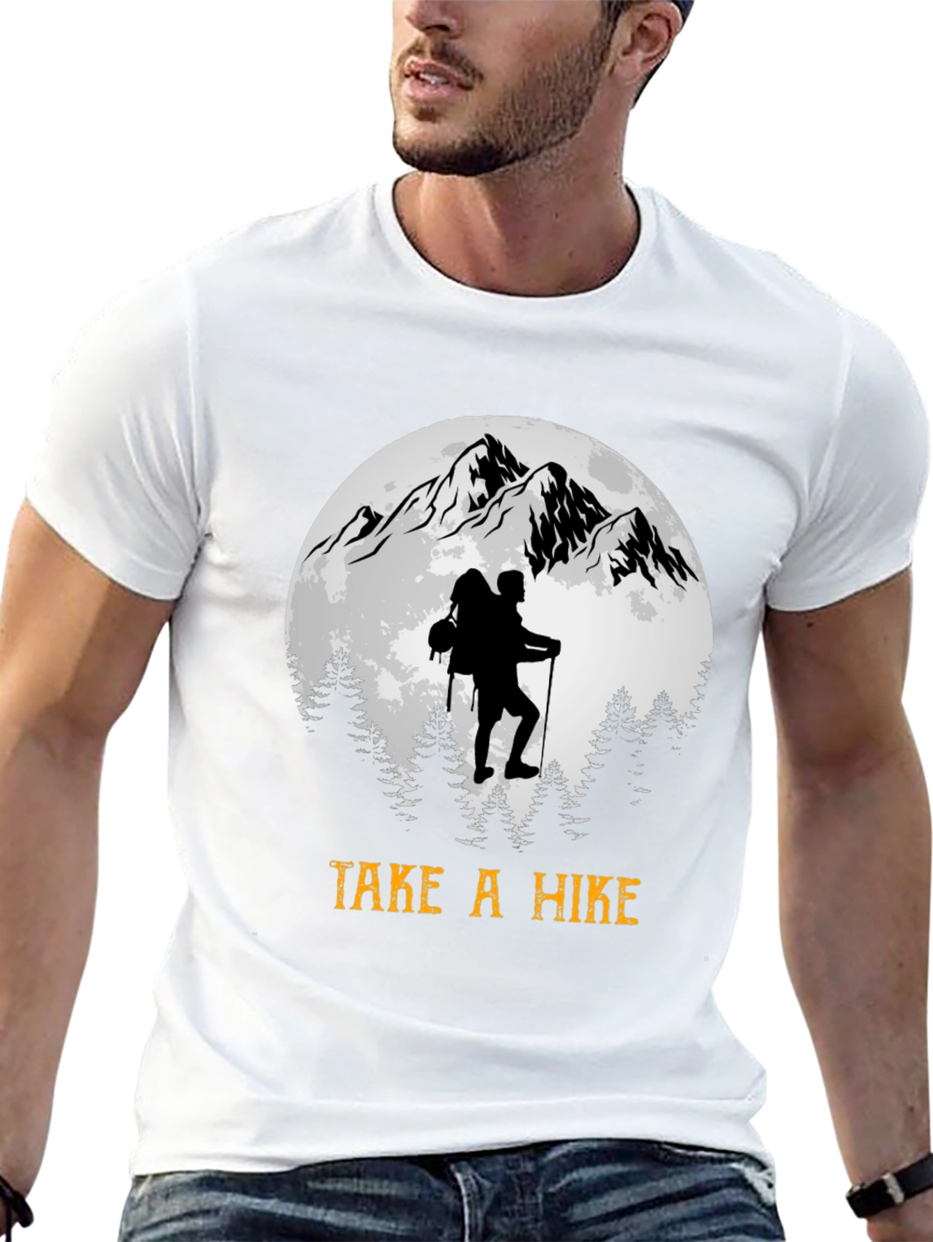 Take a Hike Mountain Scene T-Shirt