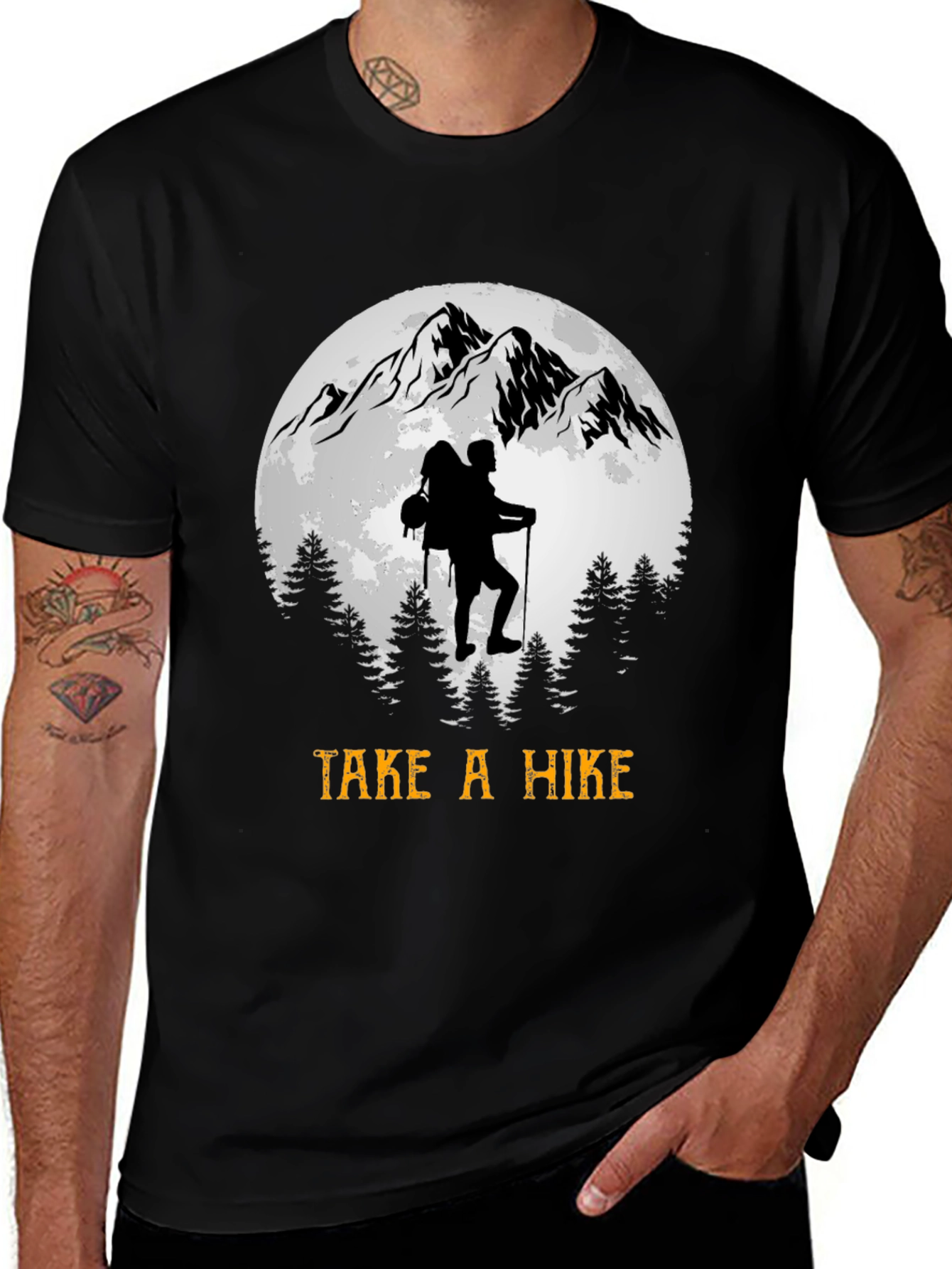 Take a Hike Mountain Scene T-Shirt