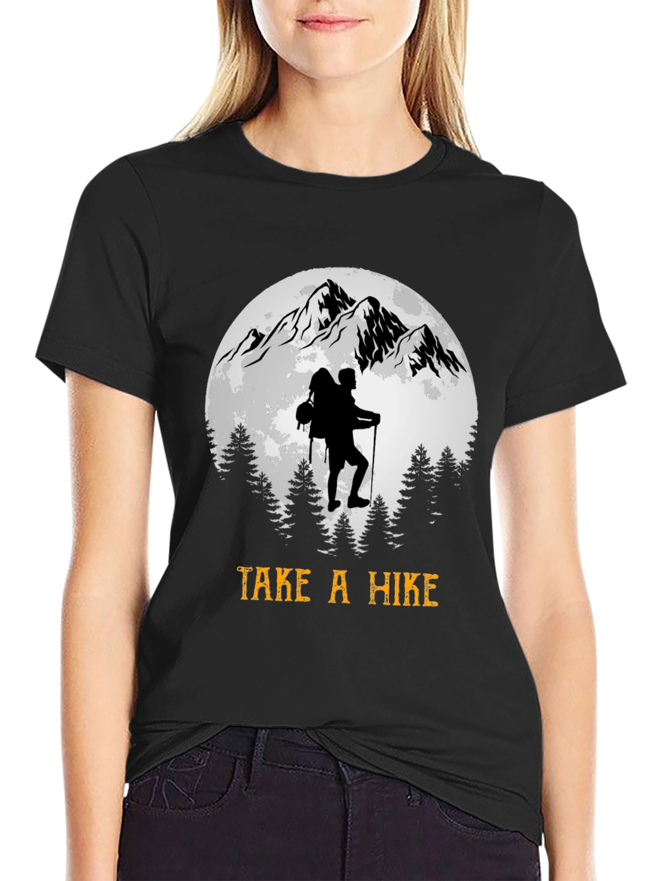 Take a Hike Mountain Scene T-Shirt