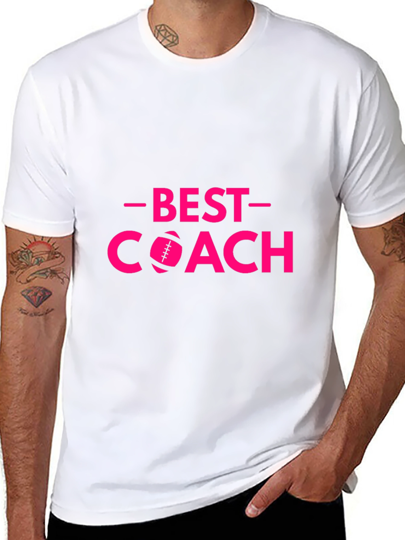 Best Coach T-Shirt - Football Design
