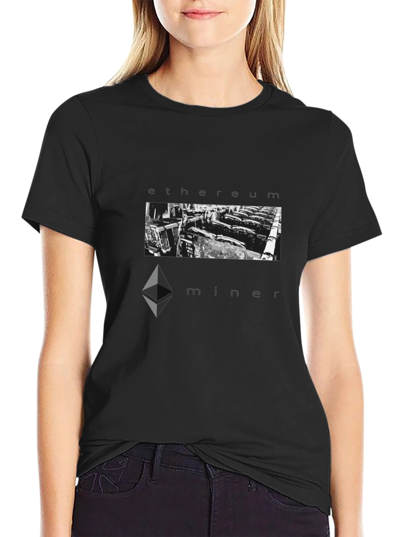 Ethereum Miner Graphic Tee - Crypto Fan Apparel