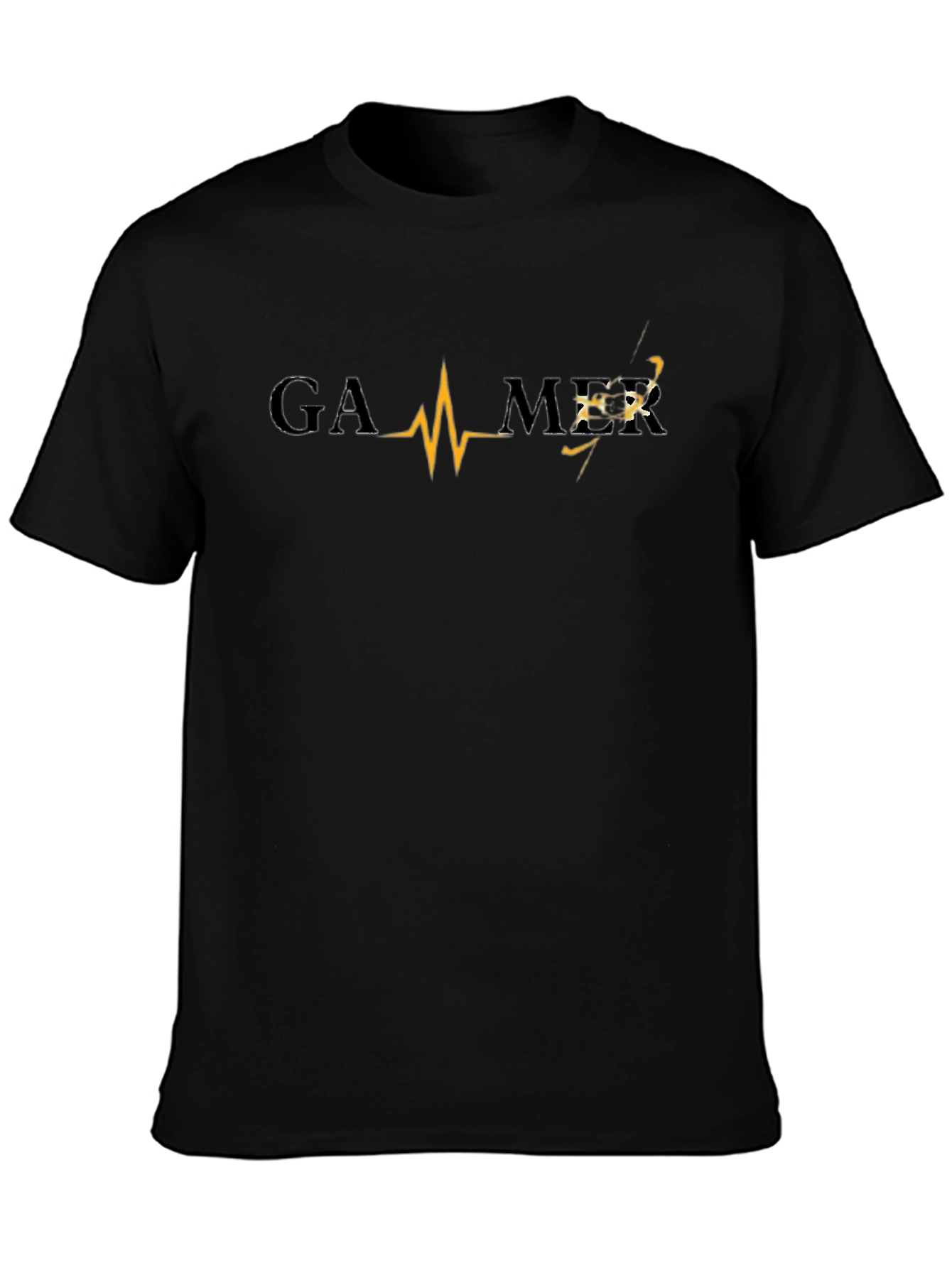 Gamer Heartbeat T-Shirt - Black Gaming Tee