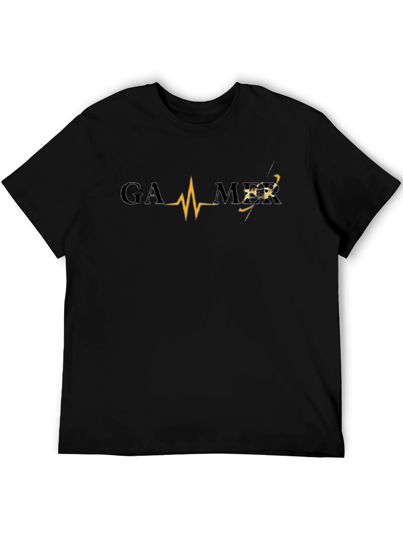 Gamer Heartbeat T-Shirt - Black Gaming Tee