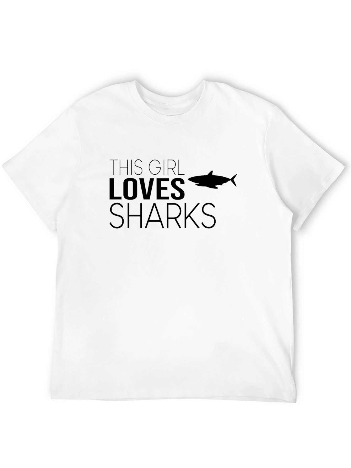 This Girl Loves Sharks T-Shirt Black