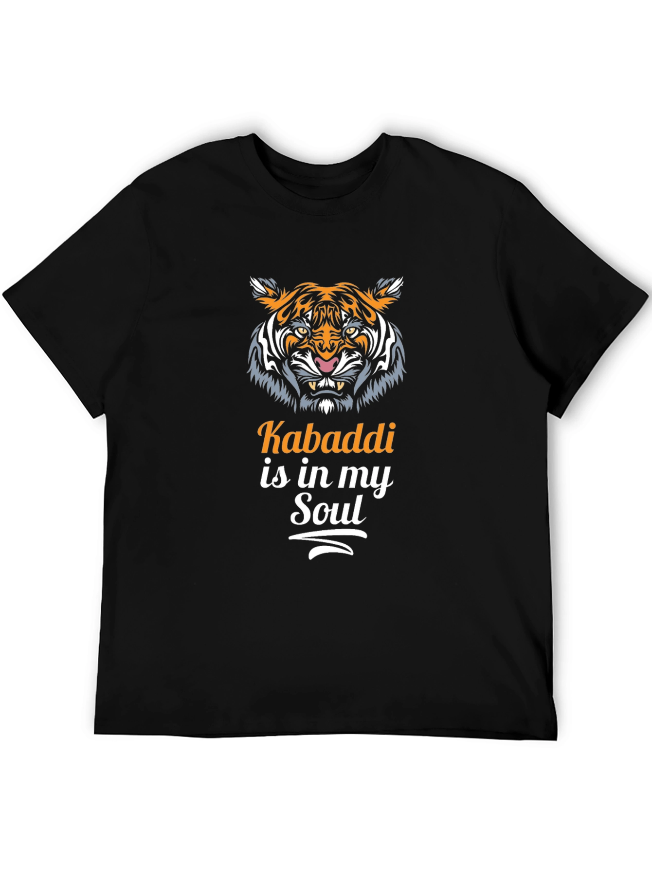 Kabaddi Soul Tiger Graphic Tee - Black