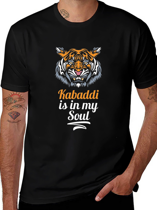 Kabaddi Soul Tiger Graphic Tee - Black