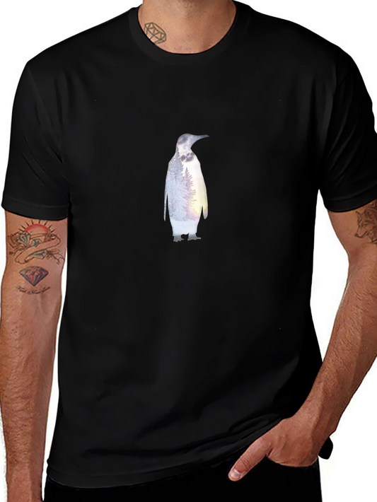 Penguin Nature T-Shirt - Stylish Black Tee
