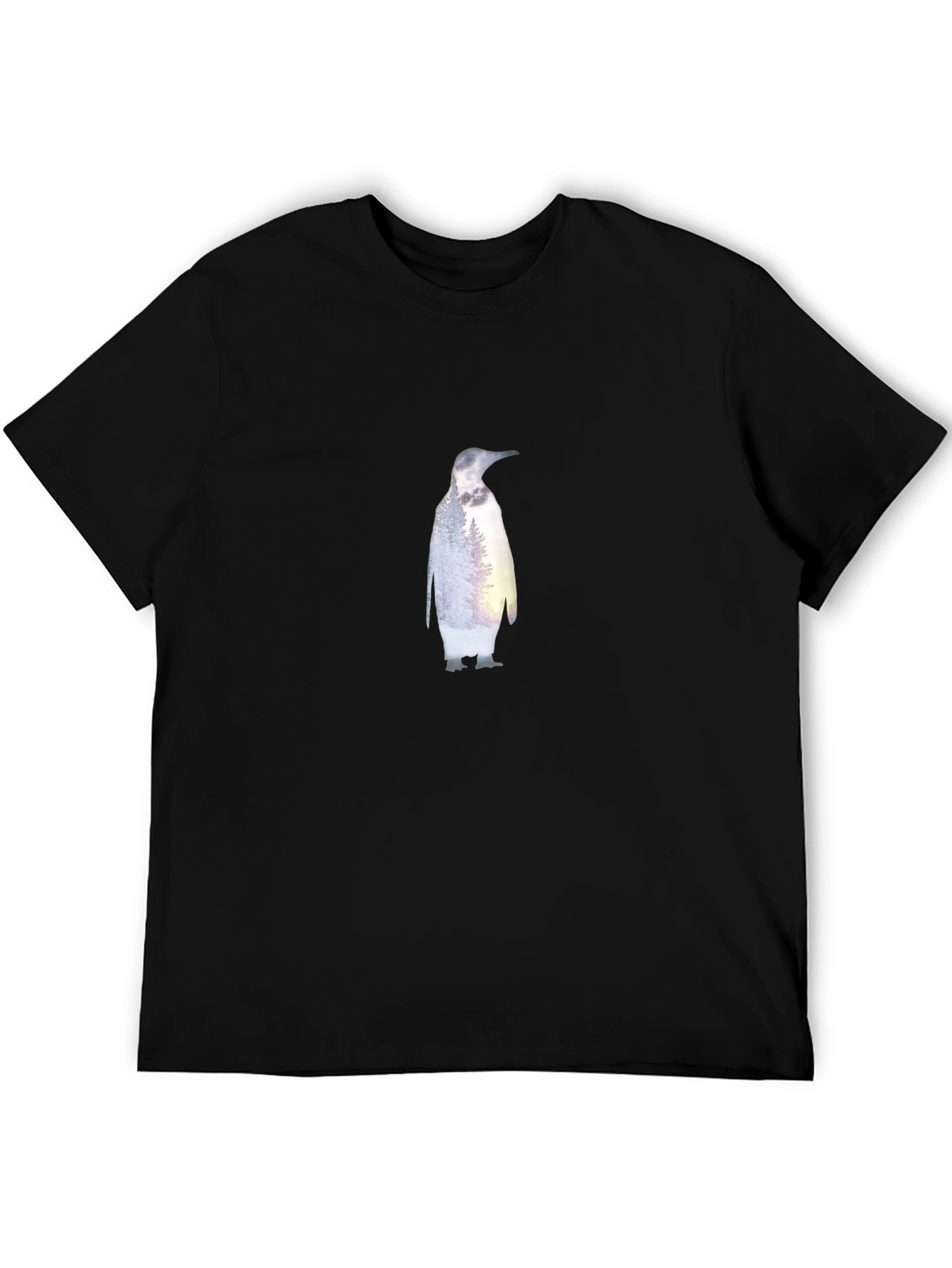 Penguin Nature T-Shirt - Stylish Black Tee
