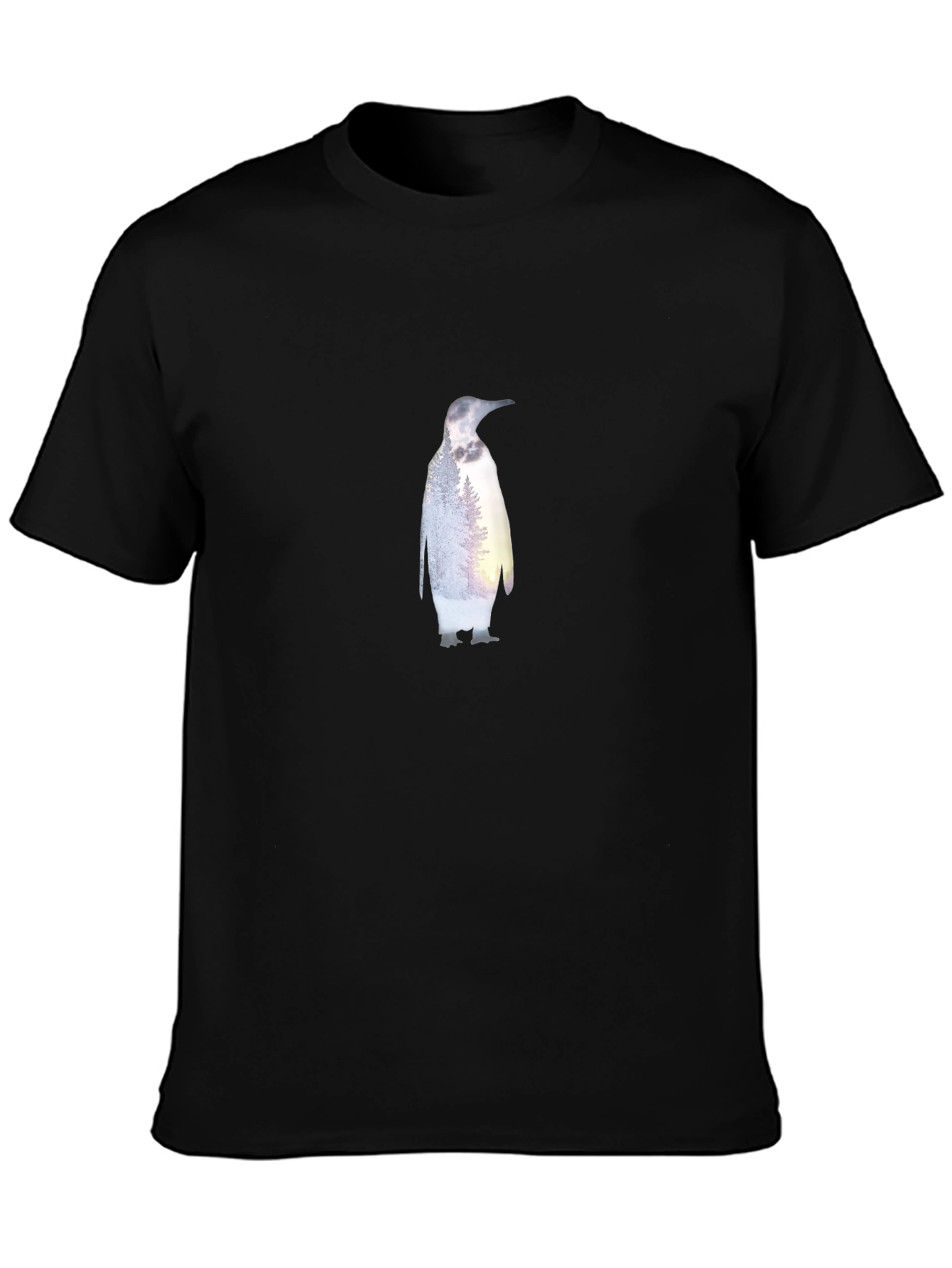 Penguin Nature T-Shirt - Stylish Black Tee
