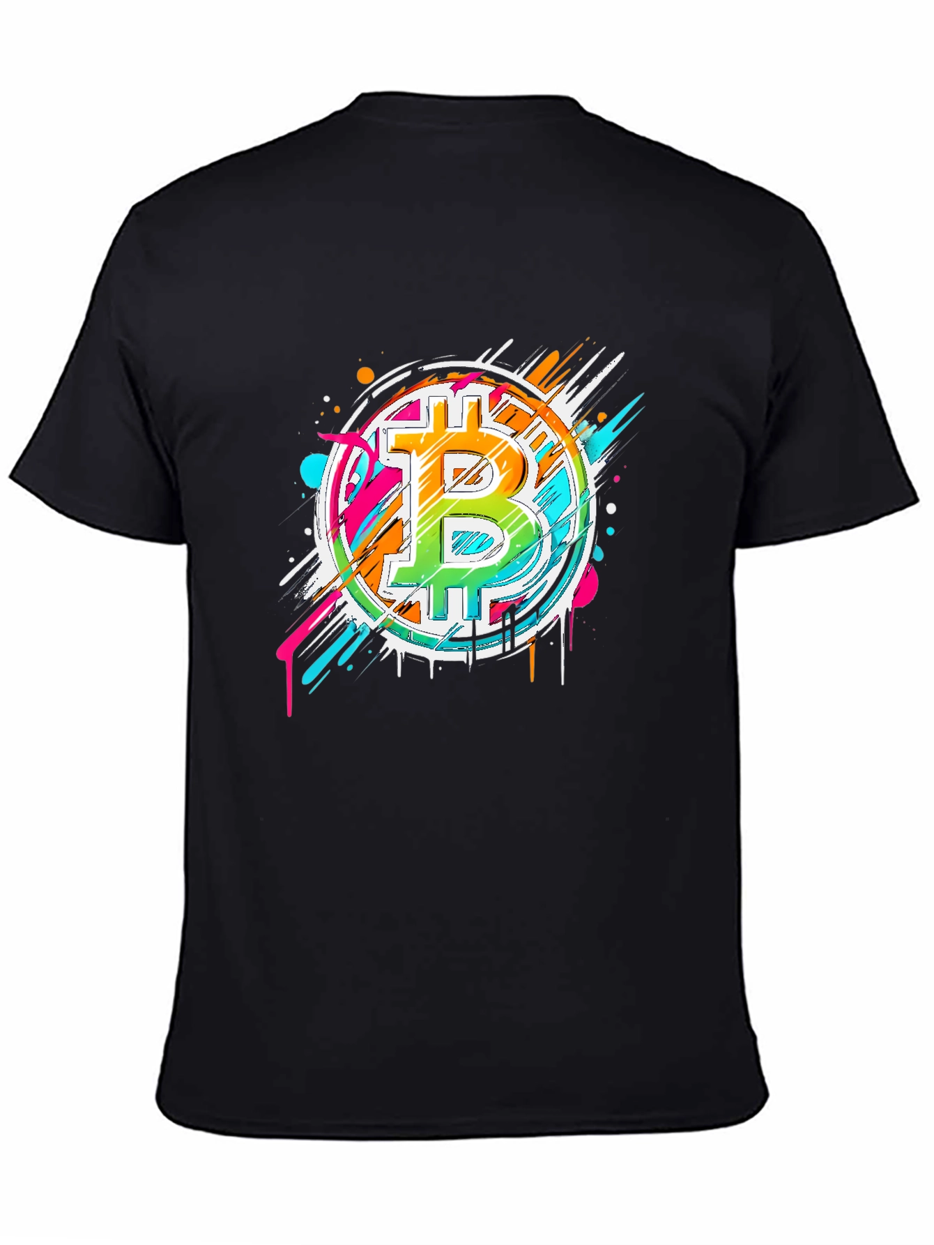 Bitcoin Graffiti Art Graphic T-Shirt