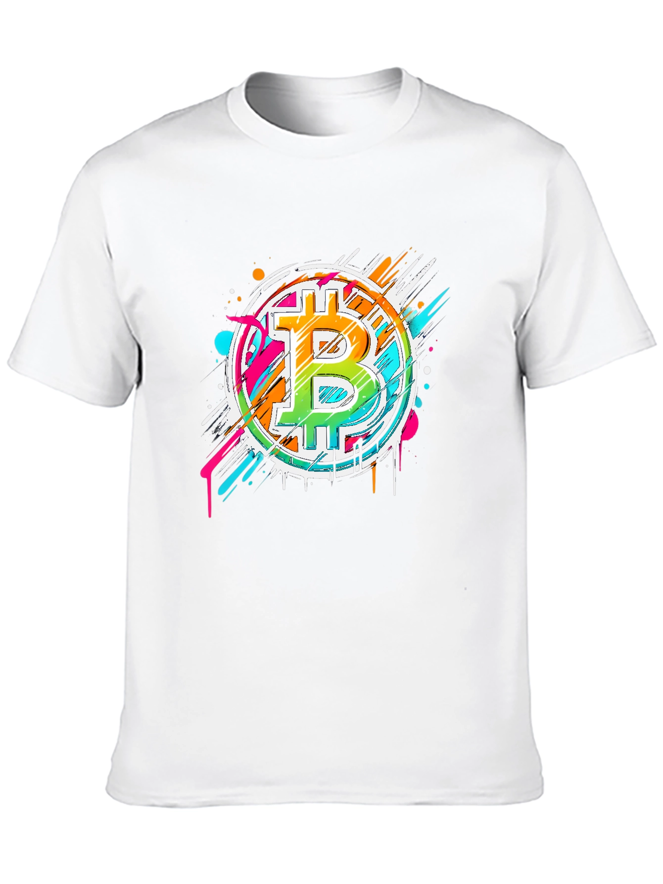 Bitcoin Graffiti Art Graphic T-Shirt