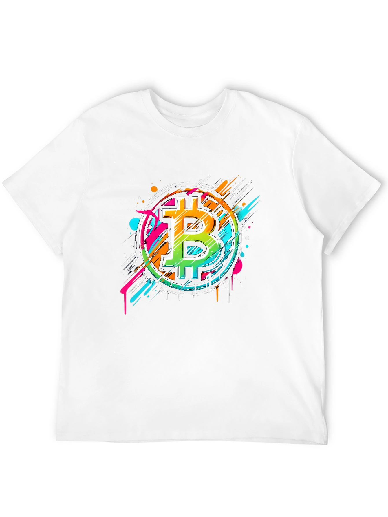 Bitcoin Graffiti Art Graphic T-Shirt