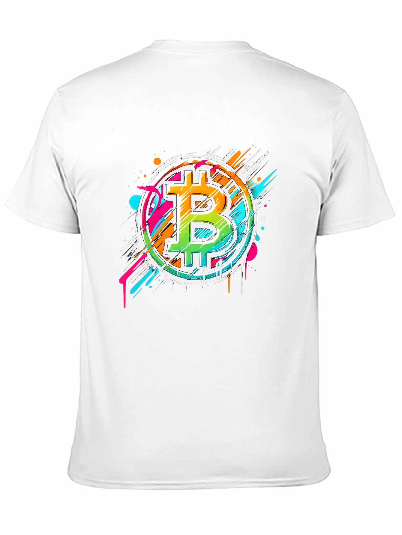 Bitcoin Graffiti Art Graphic T-Shirt