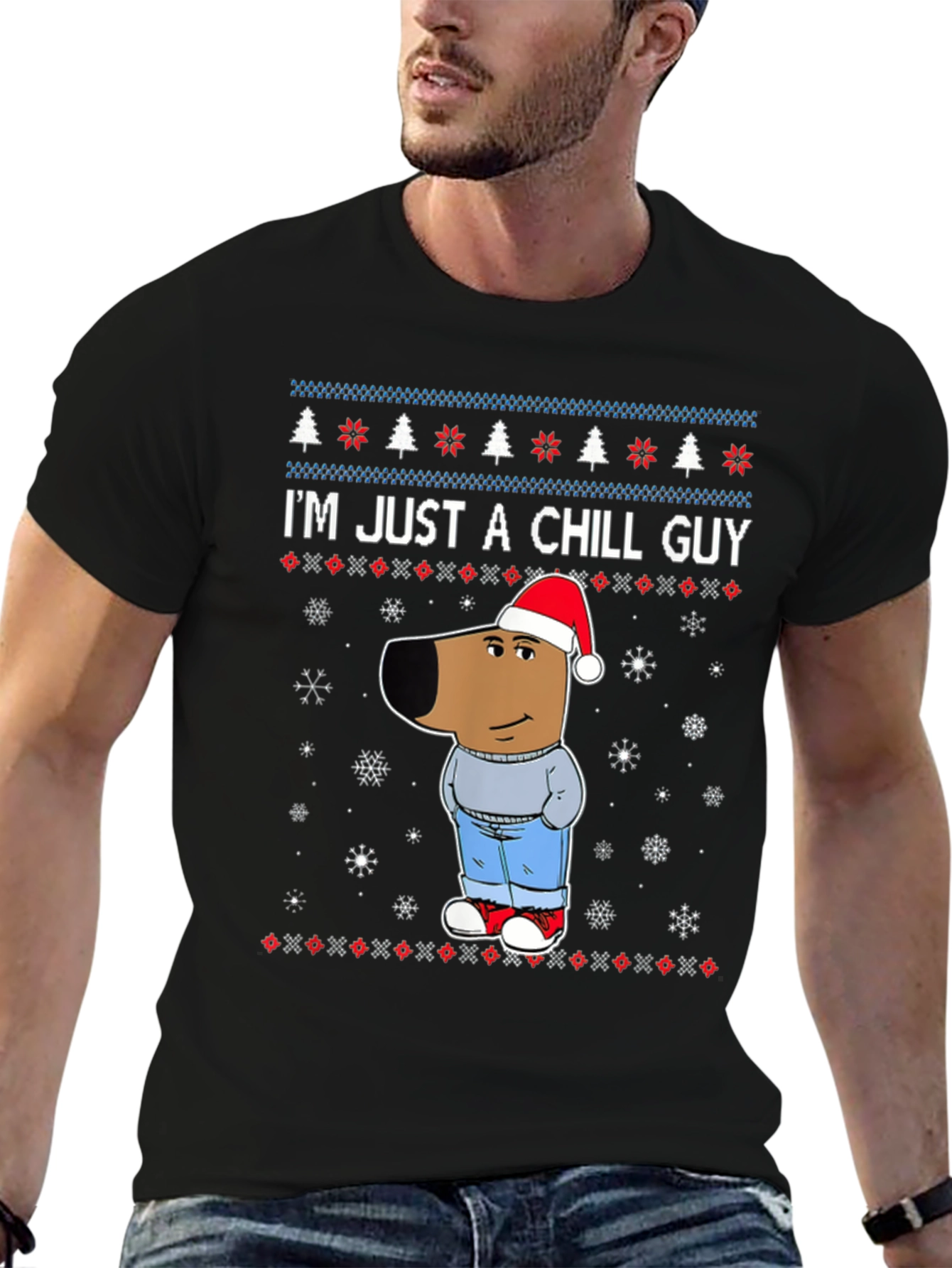 Chill Guy Christmas T-Shirt