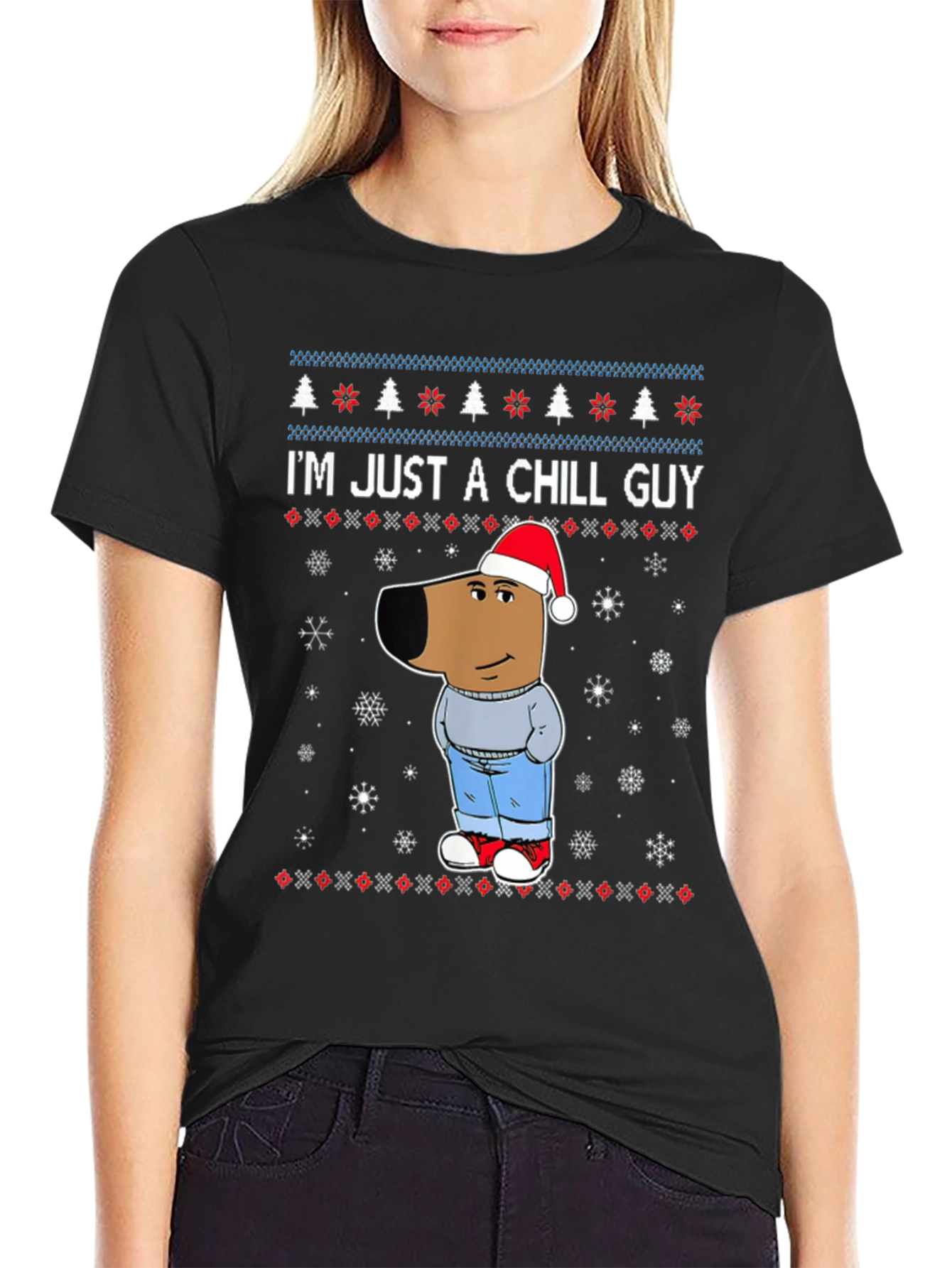 Chill Guy Christmas T-Shirt